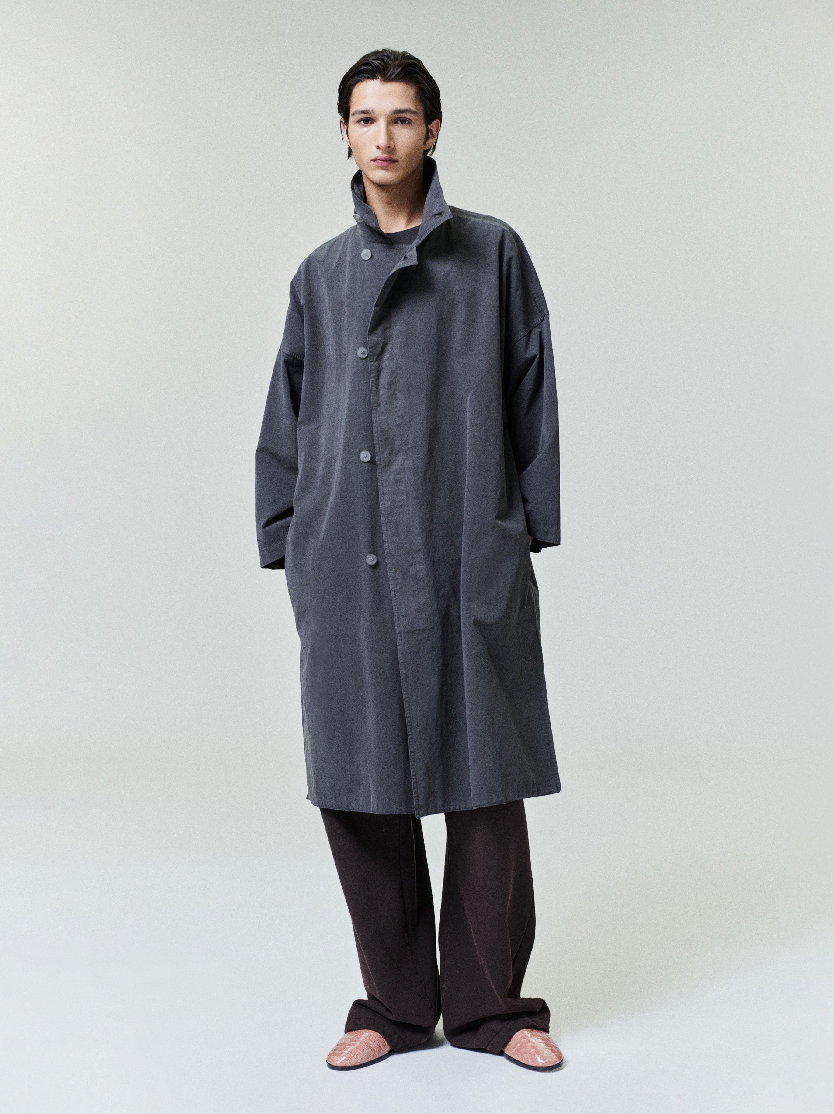 Garment-Dyed Cropped Sleeve Car Coat – Fear of God
