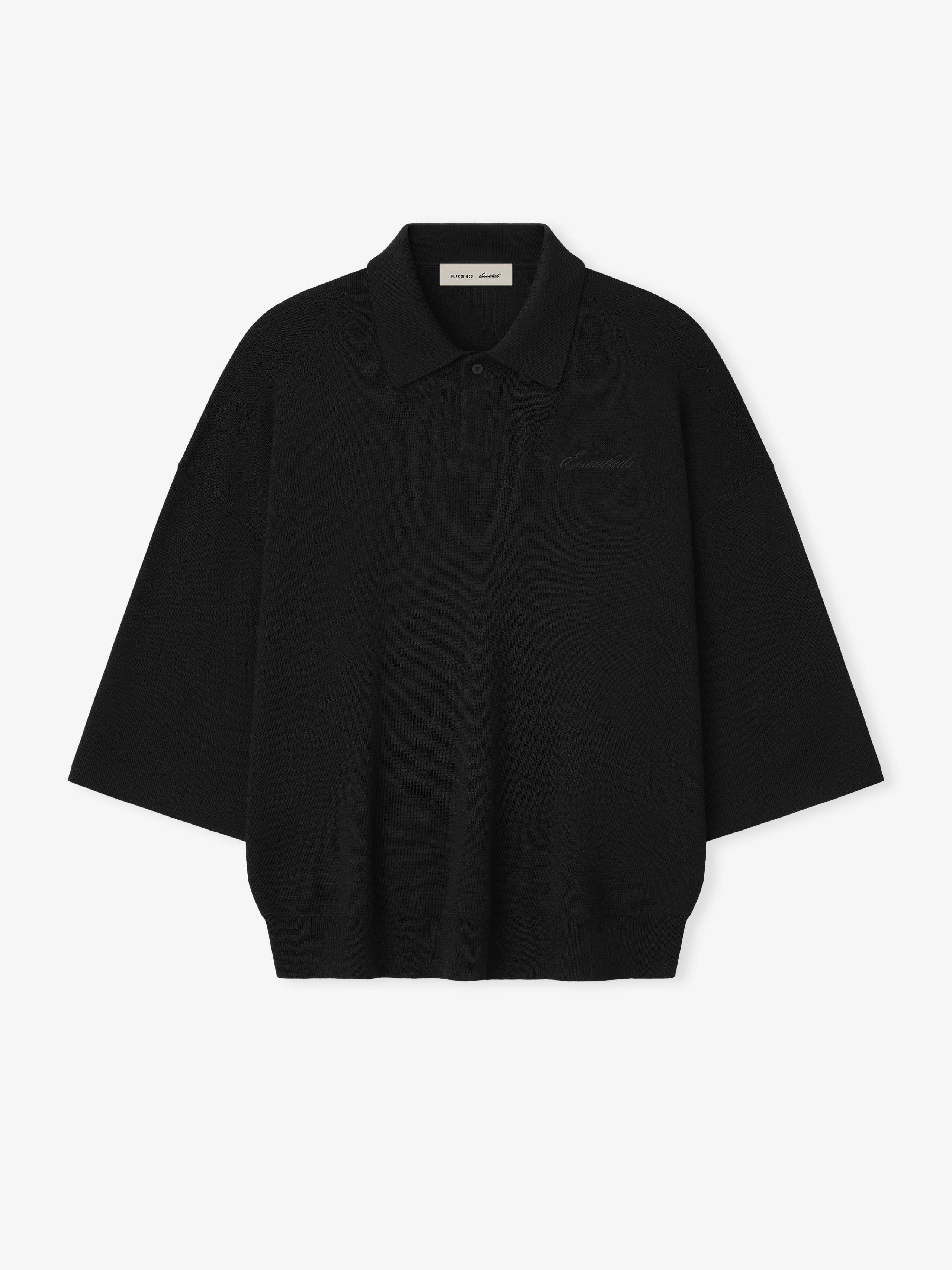Signature 3/4 Sleeve 90s Knit Polo – Fear of God