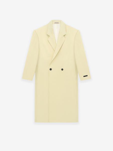 Boiled Wool Stand Collar Overcoat