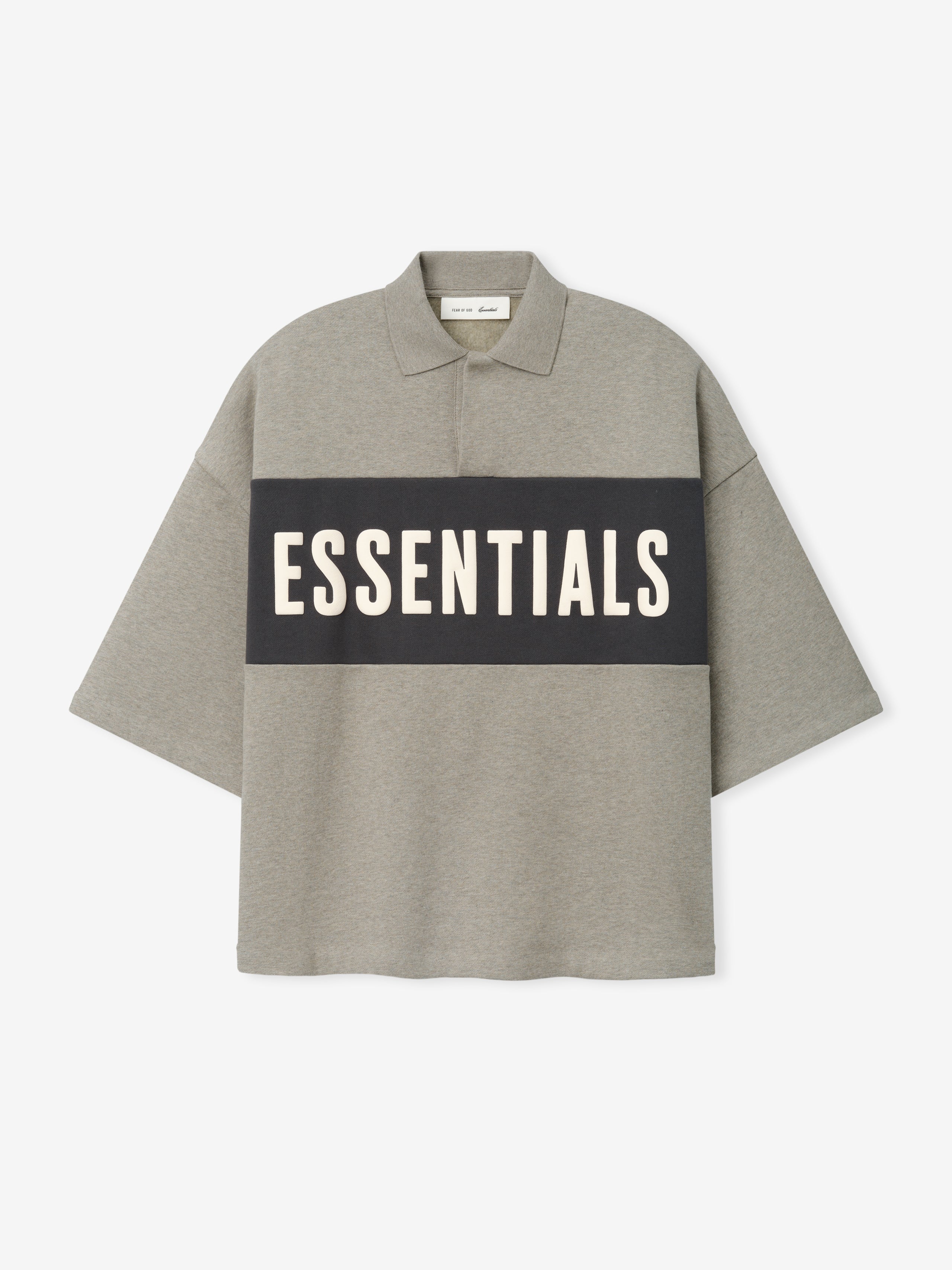 ポロシャツ Fear Of God Essentials Logo Polo Shirts Cropped Panelled Polo – Fear of God