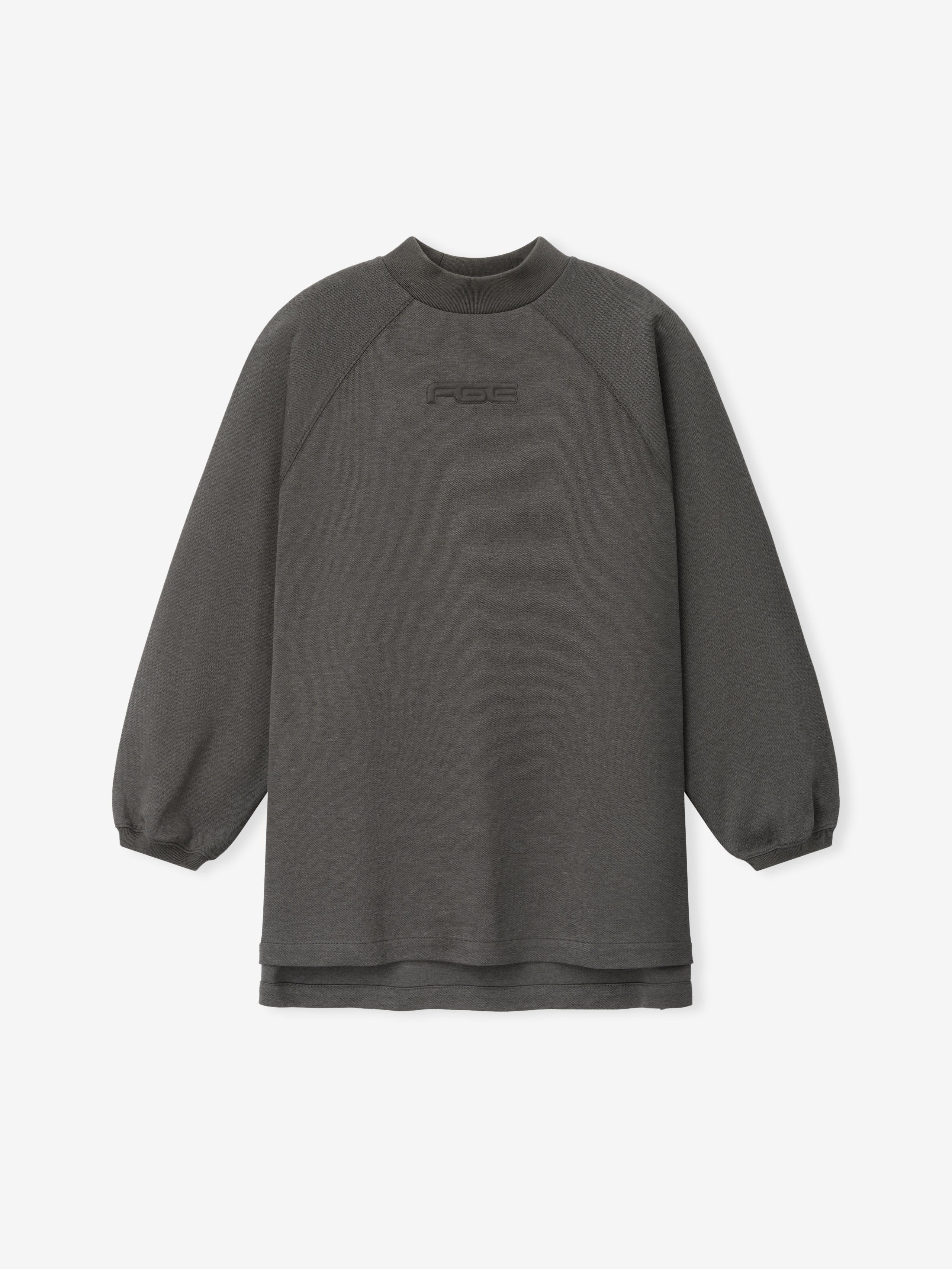 トップス concause raglan sleeve L/S tee Pique 90s Relaxed Mockneck Raglan LS Tee – Fear of God