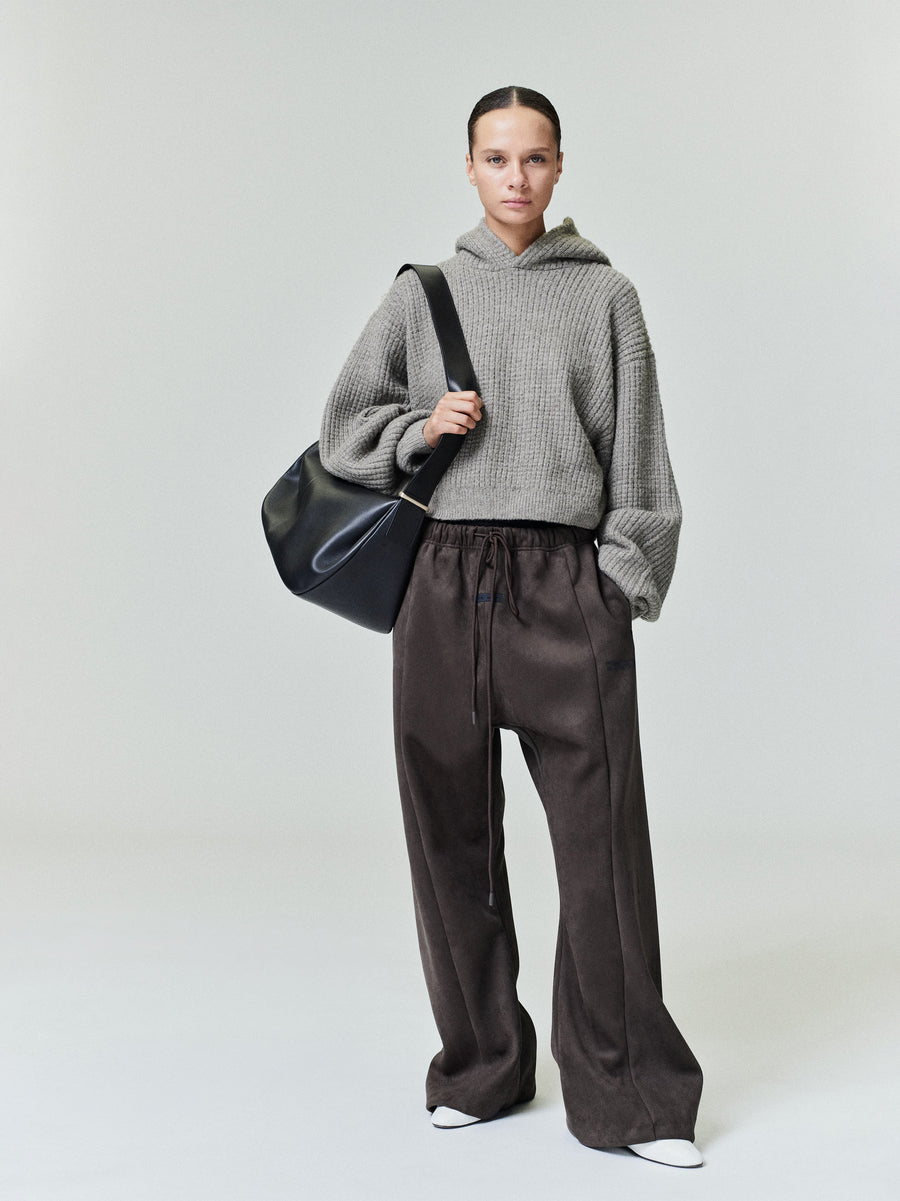 Womens Heavy Waffle 90's Hoodie