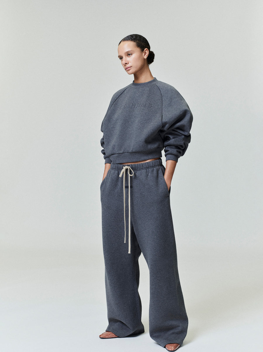 Womens Embossed 90s Raglan Crewneck Sweatshirt - Fear of God