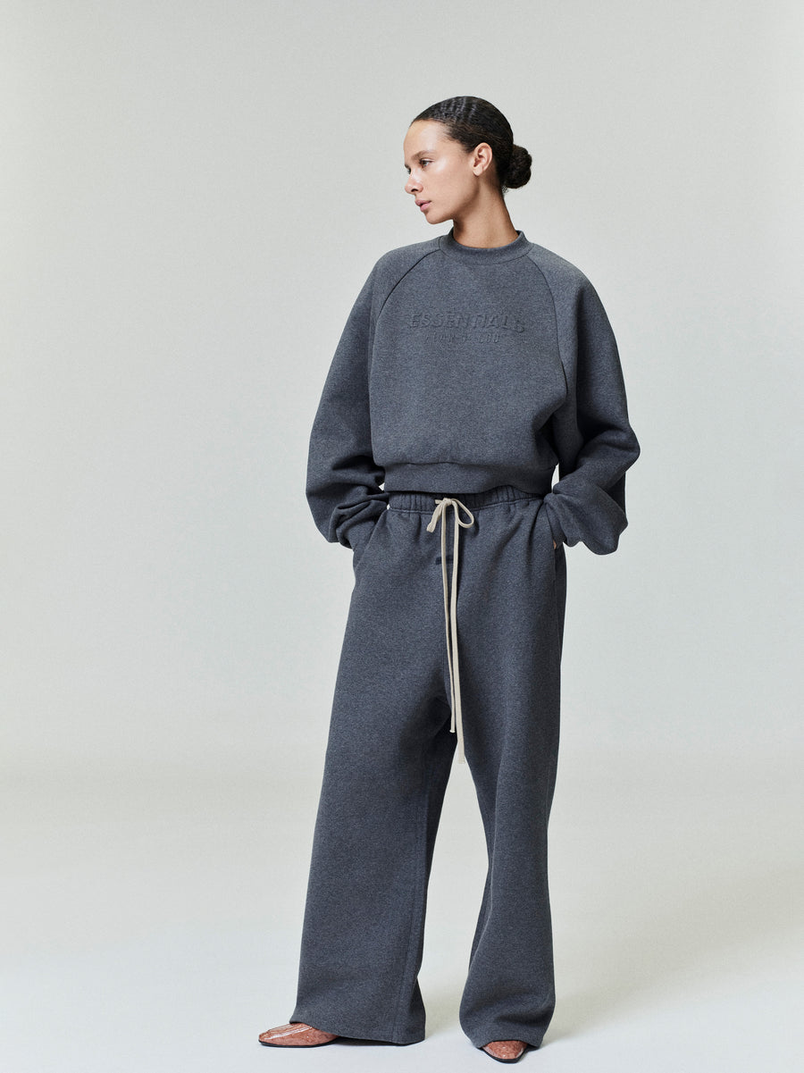 Womens Embossed 90s Raglan Crewneck Sweatshirt - Fear of God