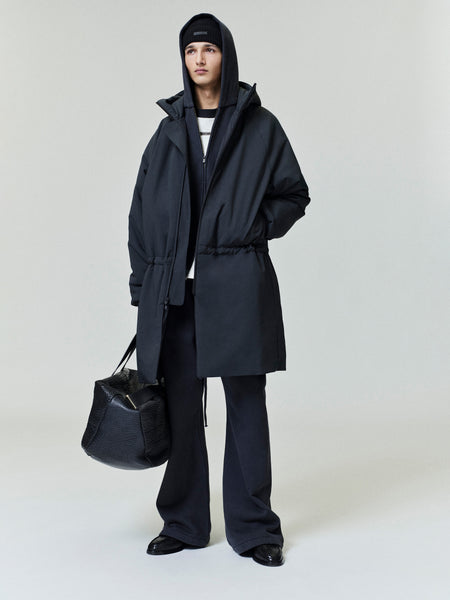Tech Nylon Hooded Parka