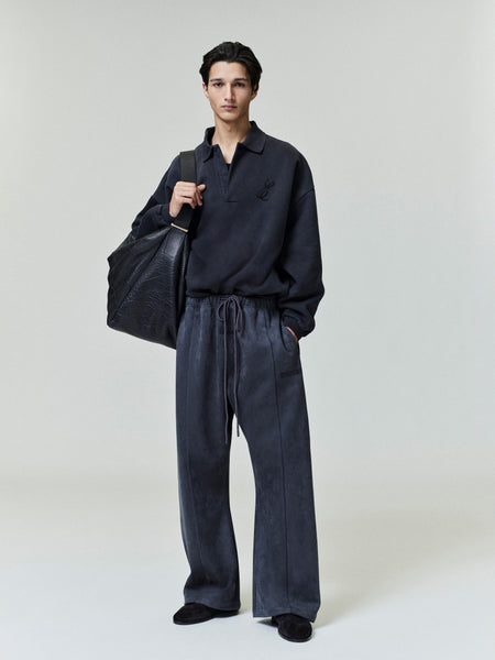 Embroidered Classic Polo Sweatshirt