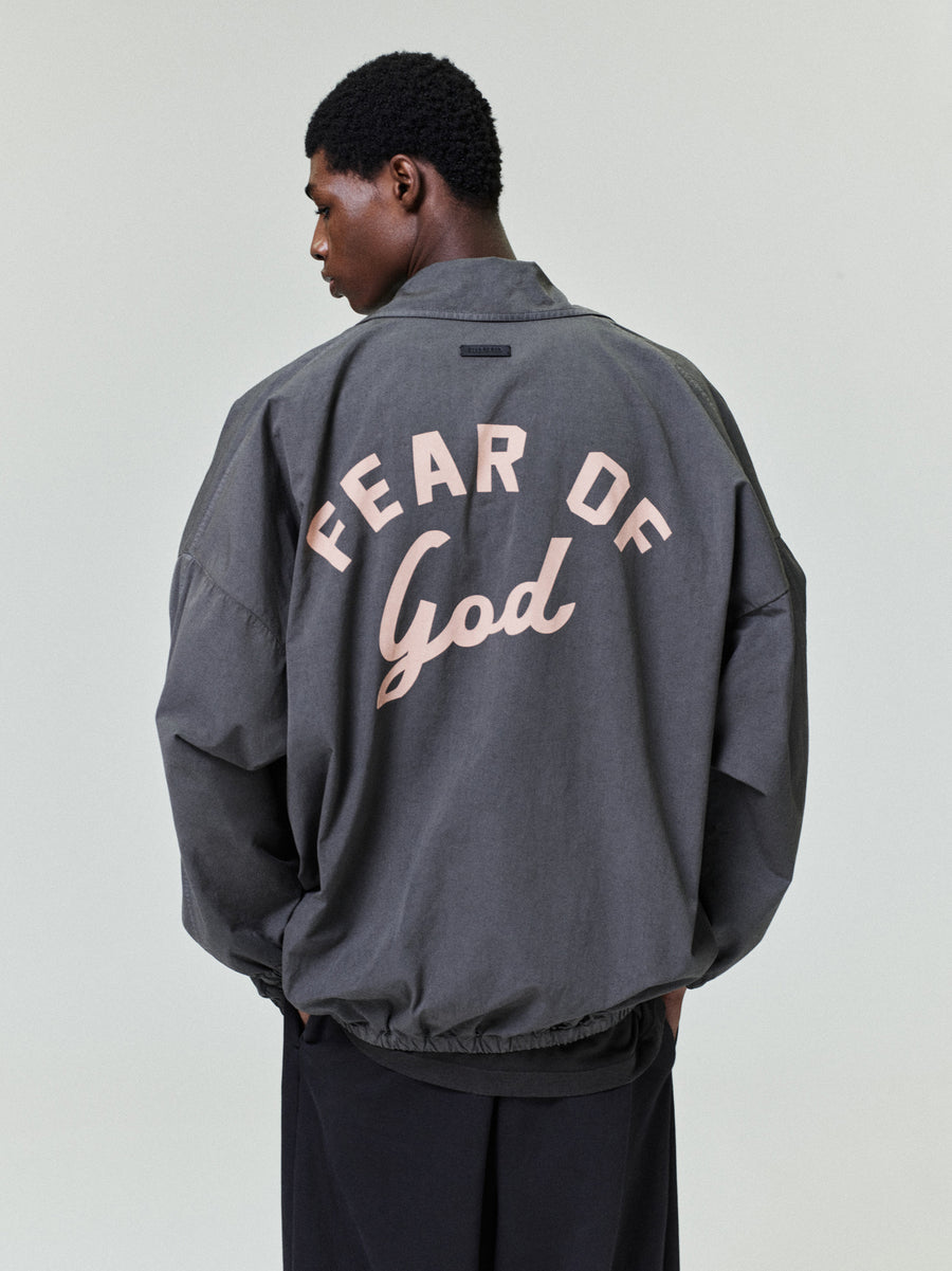 Garment Dyed Cotton Windbreaker Dark Grey / XS view 2