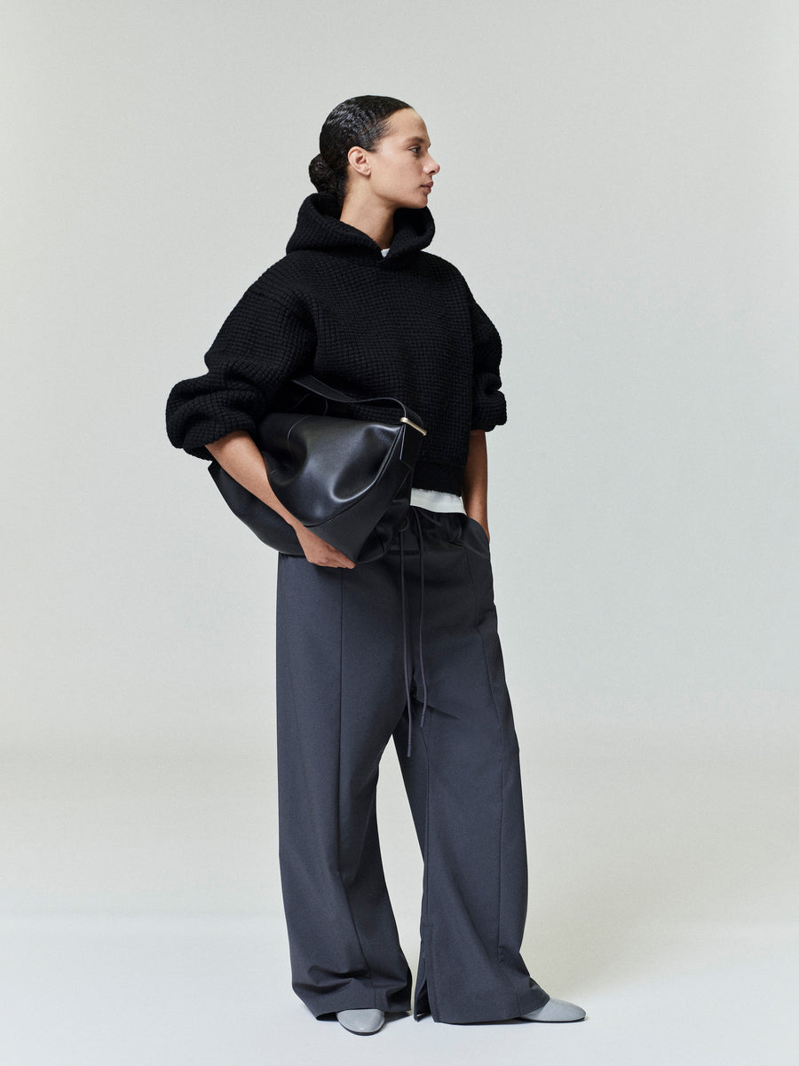 Womens Heavy Waffle 90's Hoodie