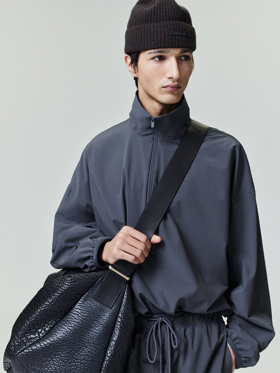 Nylon Half Zip Track Jacket