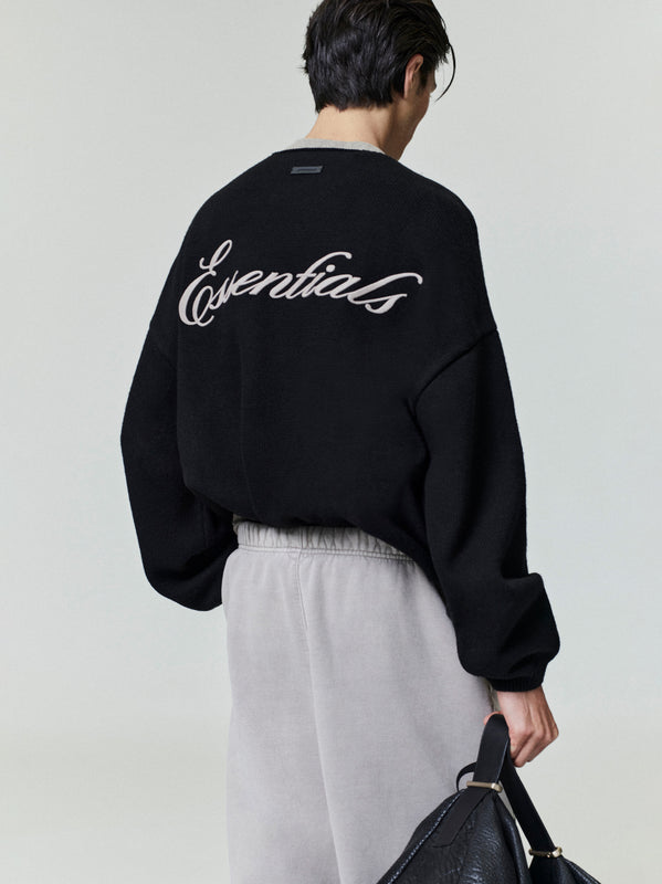 Embroidered Merino Crewneck Sweater