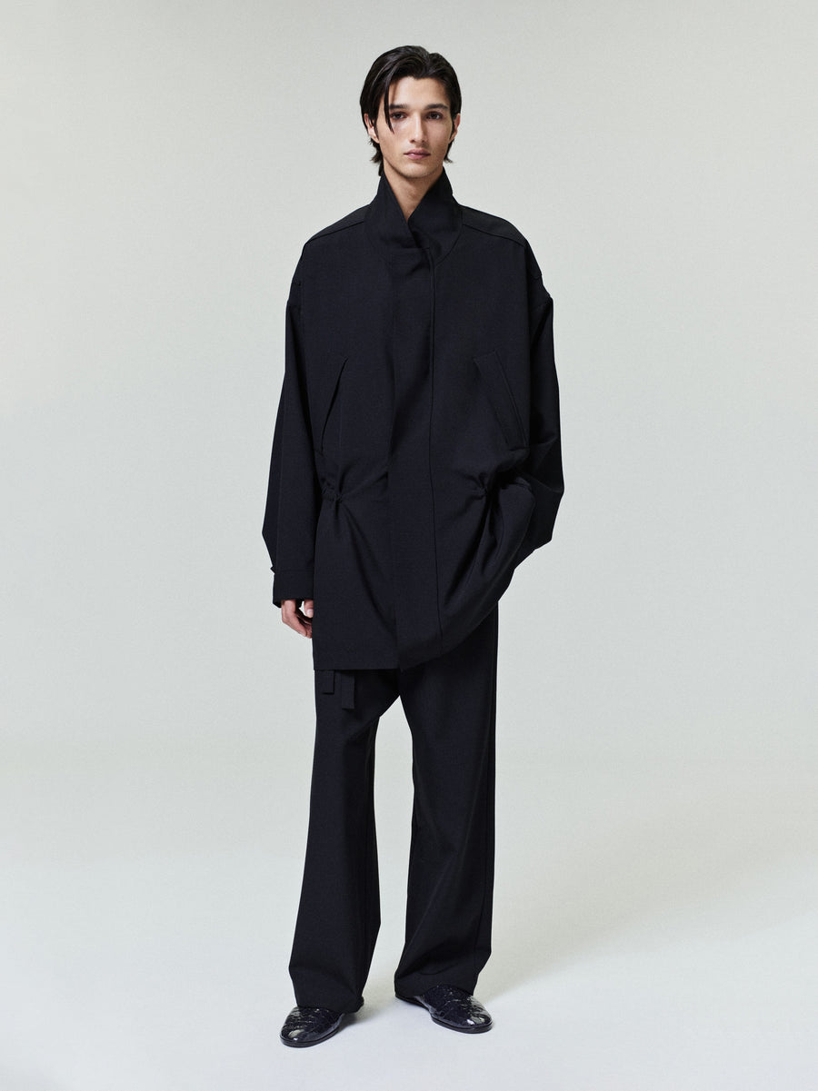 Wool Ripstop Parka Black / XS view 2