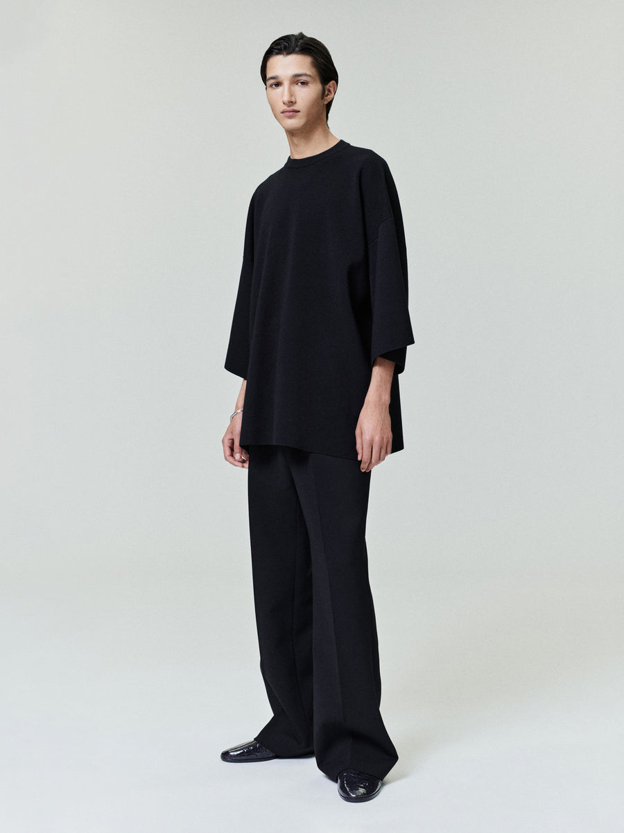 Merino Milano Knit Tee Black / XS view 1