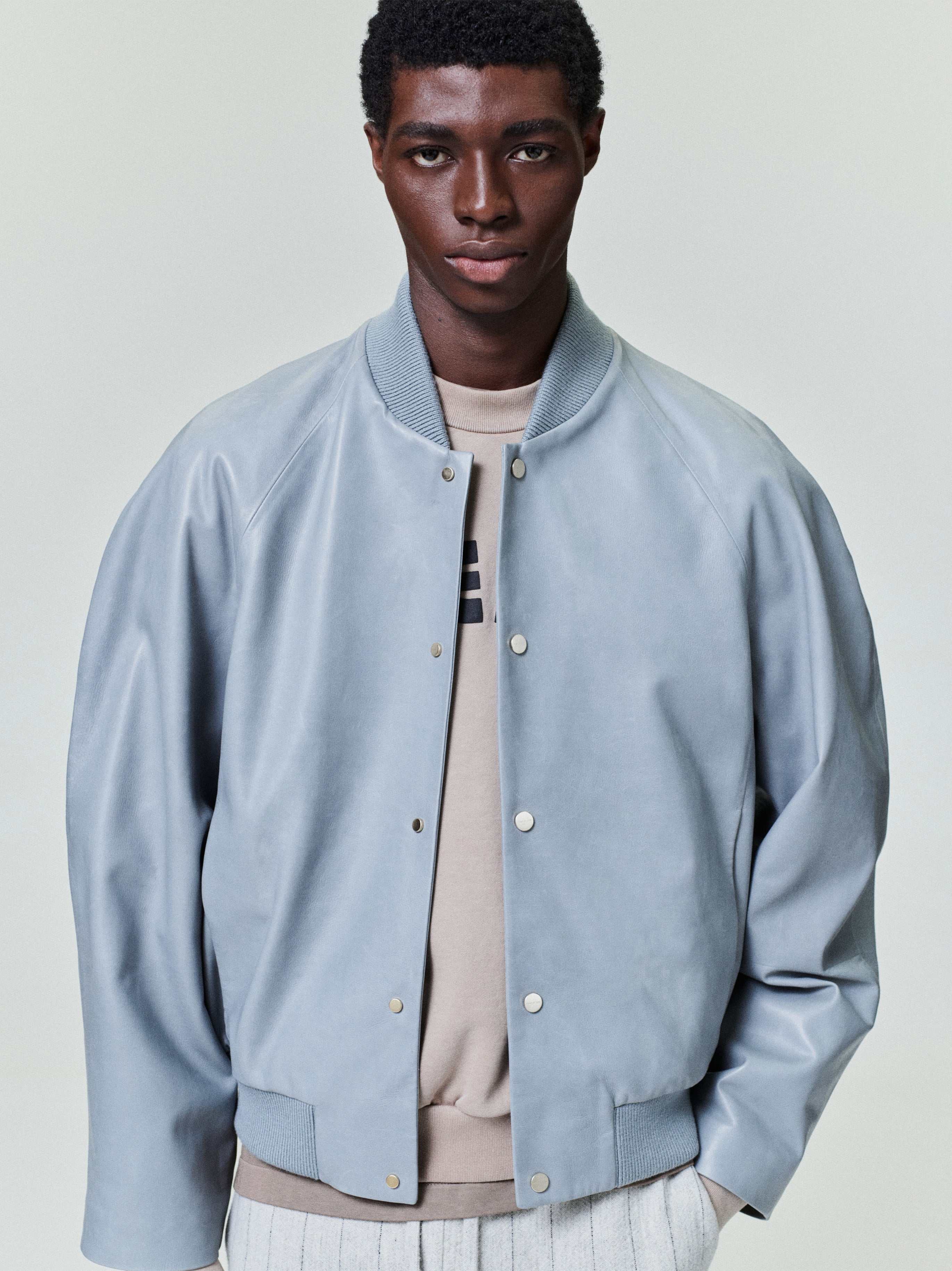 Leather 9 Raglan Bomber Jacket – Fear of God