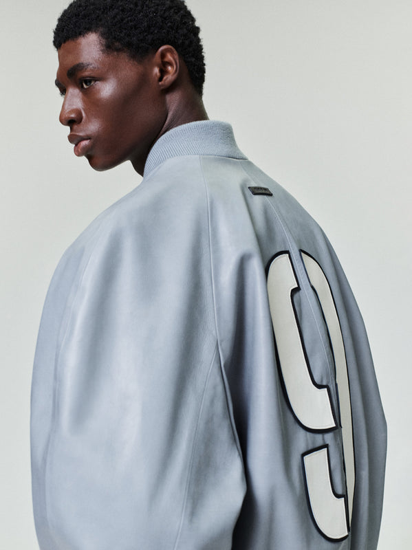 Leather 9 Raglan Bomber Jacket view 1