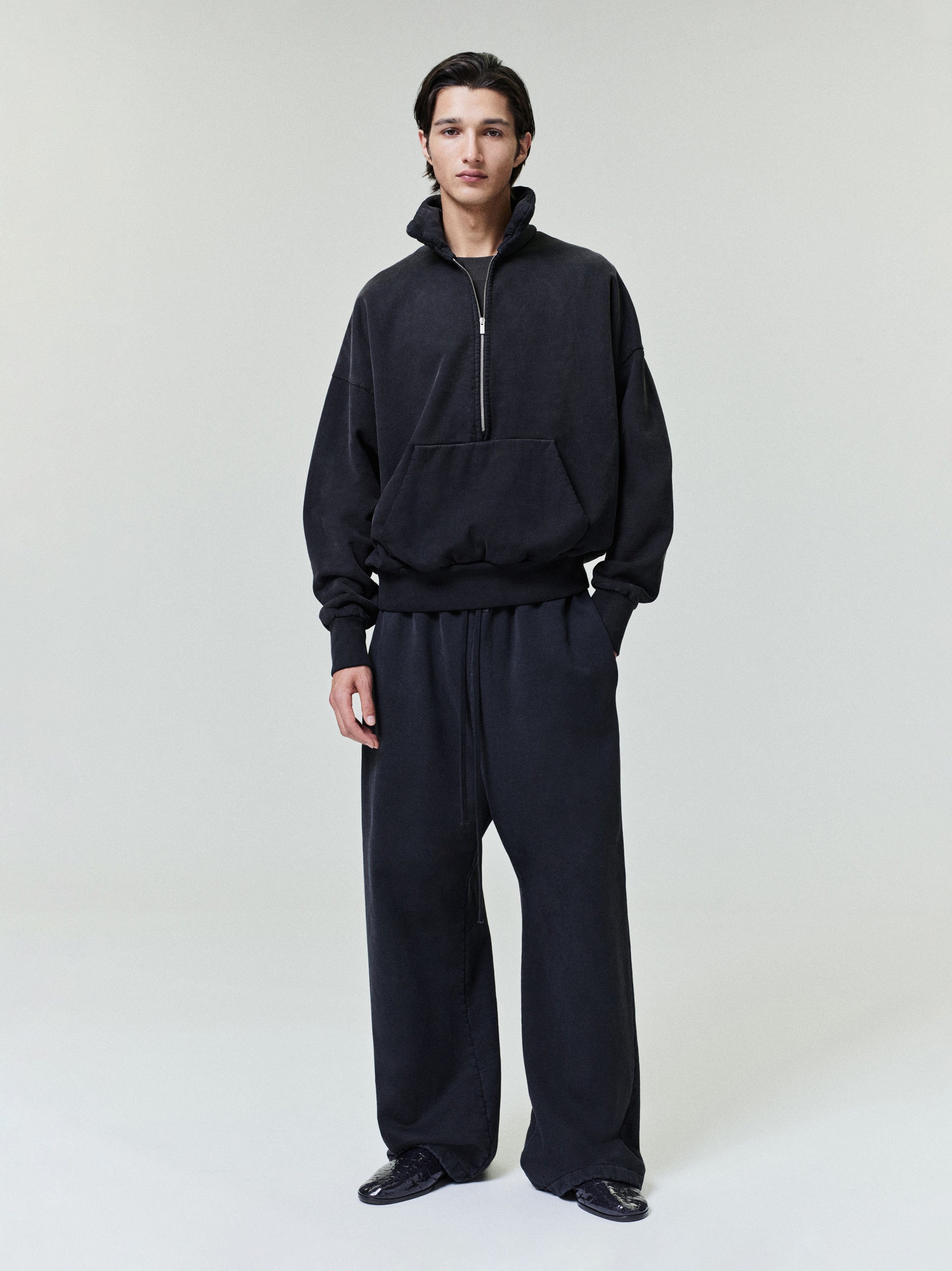 Sunfaded Half Zip Polo Sweatshirt – Fear of God
