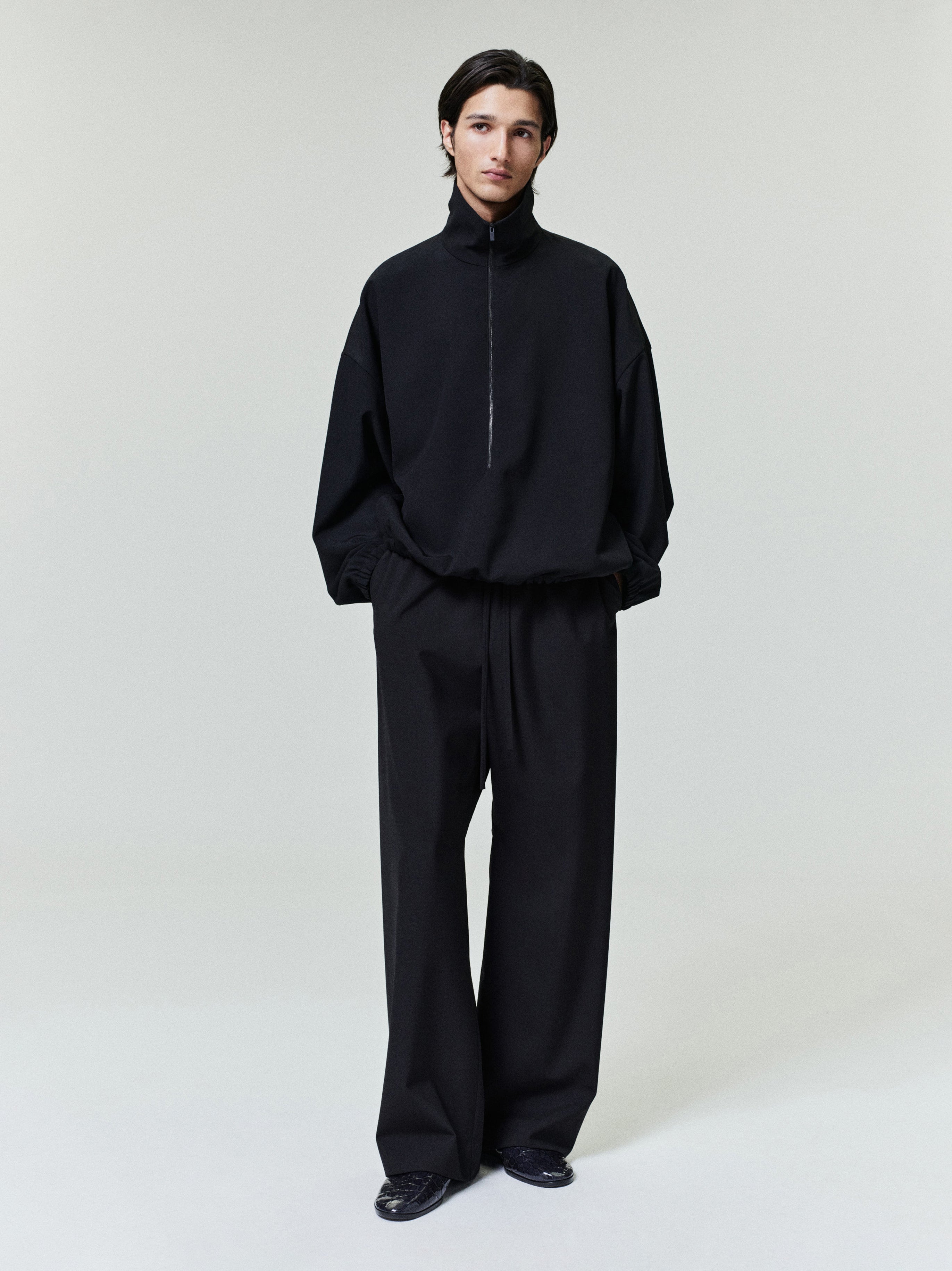 Wool Ripstop Half Zip Track Jacket – Fear of God