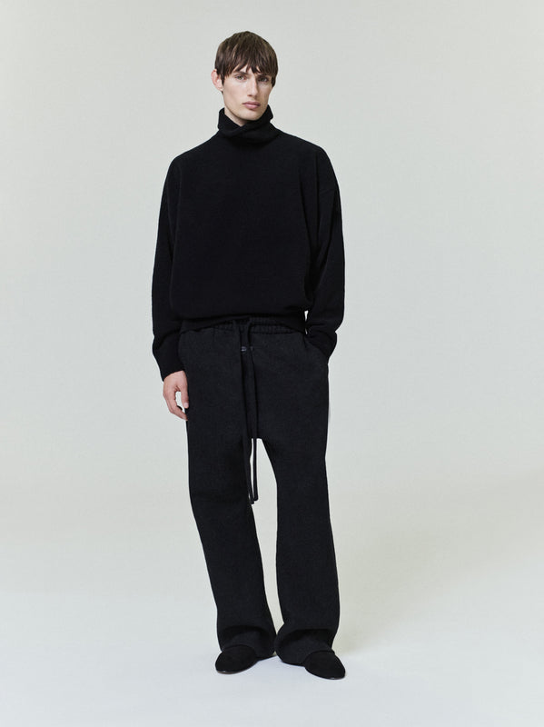 Wool Split High Neck Sweater