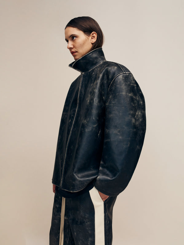 Vintage Leather Rider Jacket view 2