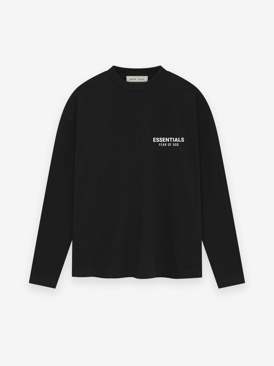 Essentials SS26 Classic Long Sleeve Tee Vintage Black / White / XS view 2
