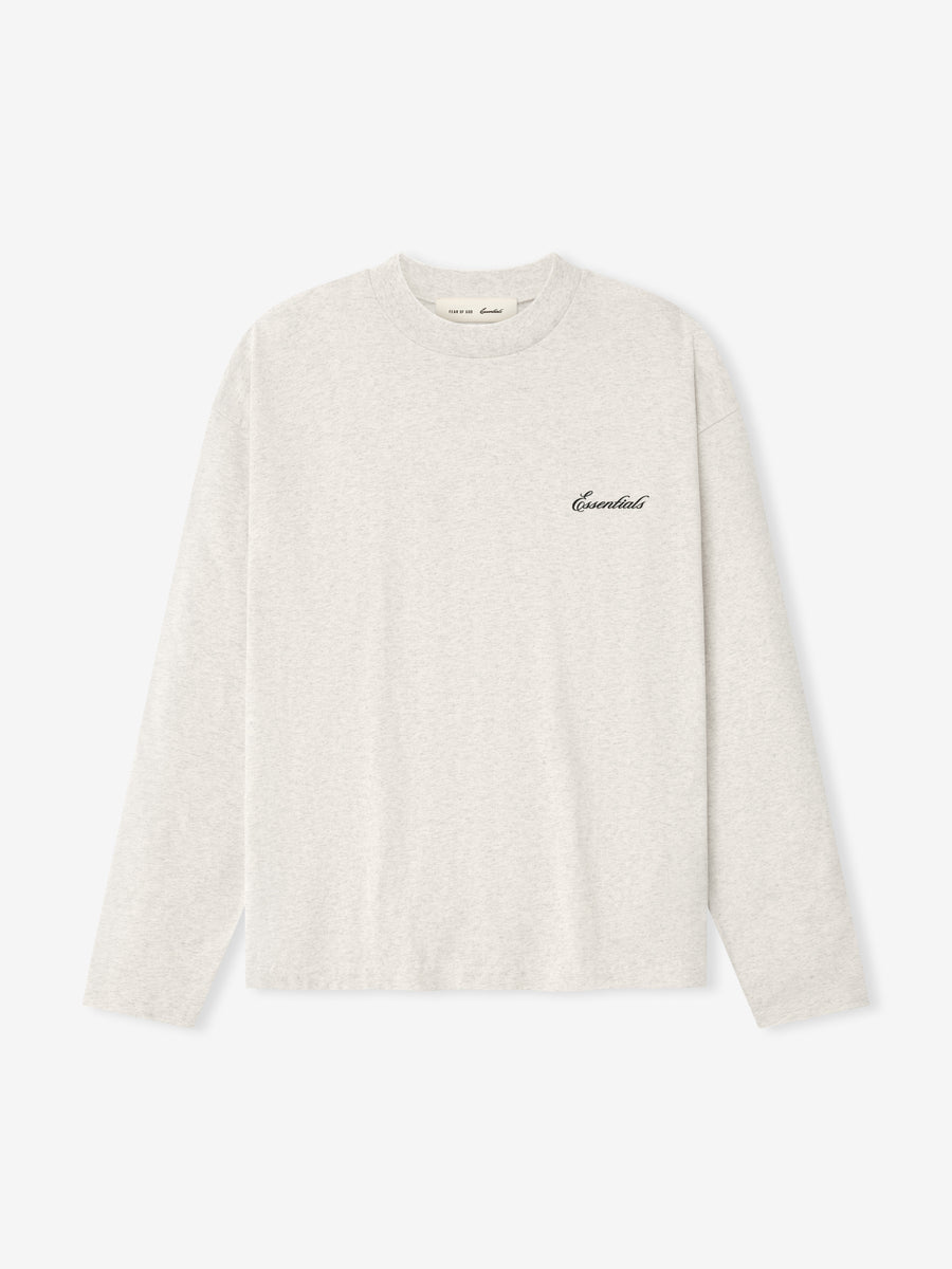 Essentials Classic Long Sleeve Tee Oatmeal Heather / XS view 1