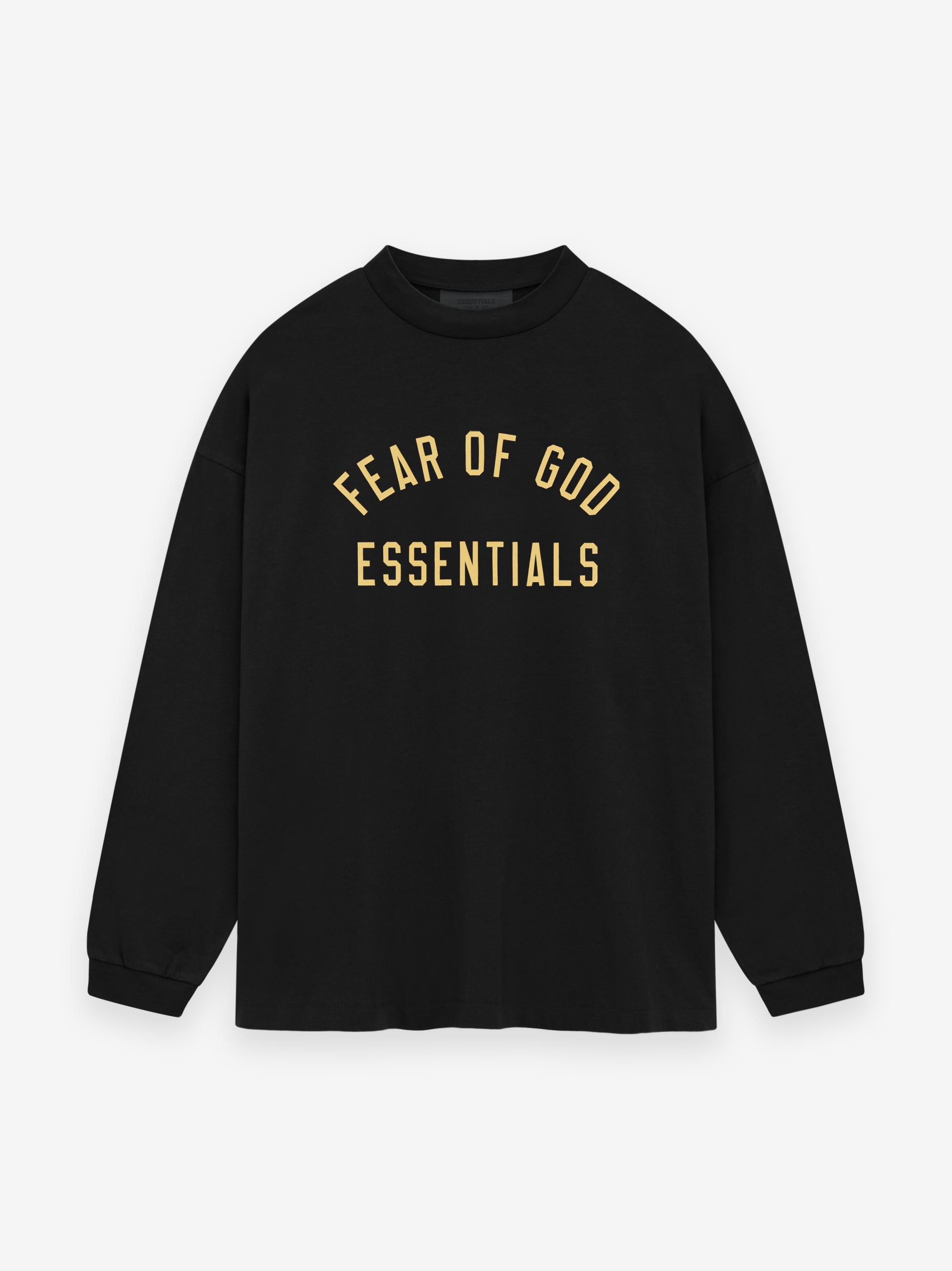 Jersey Long Sleeve Tee - Black | ESSENTIALS | Fear of God