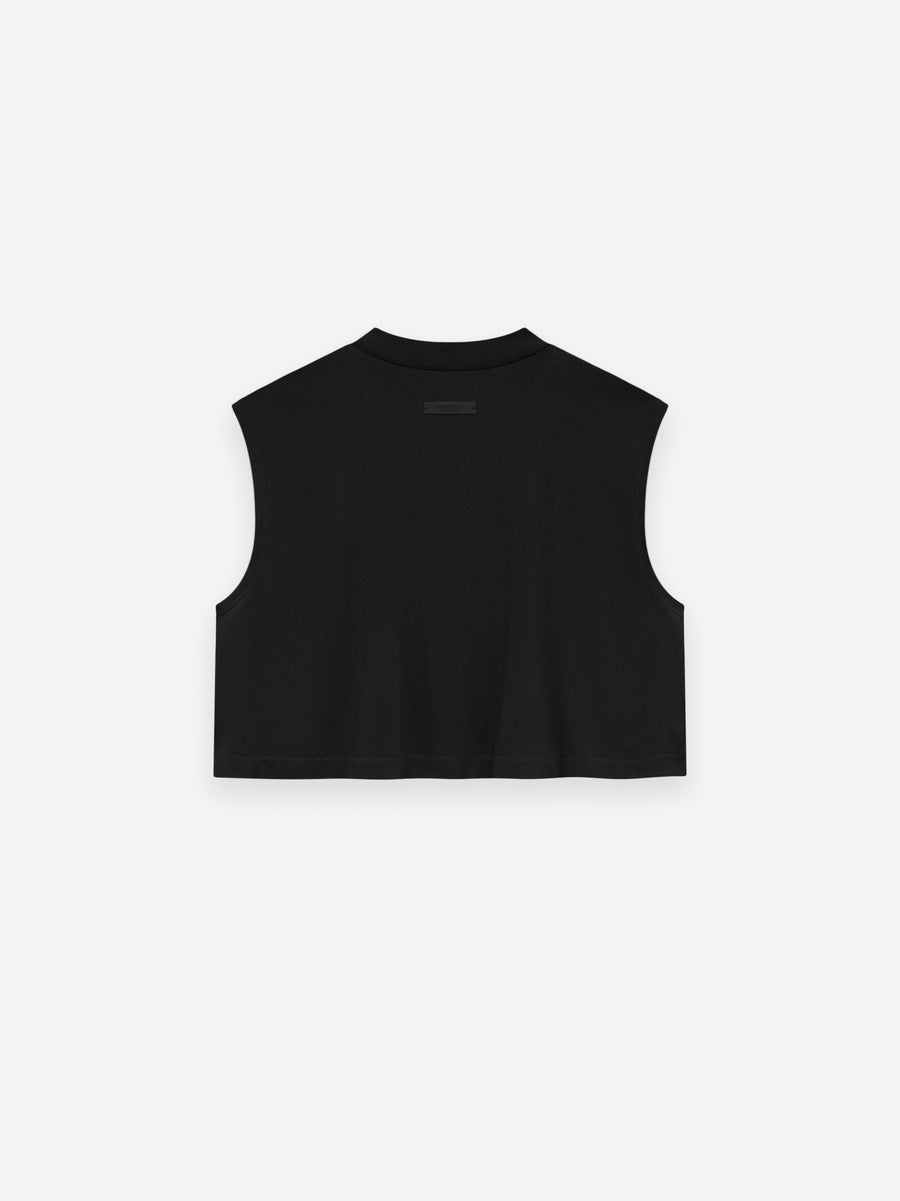 Womens Tri-Blend Cropped Muscle Tee - Fear of God