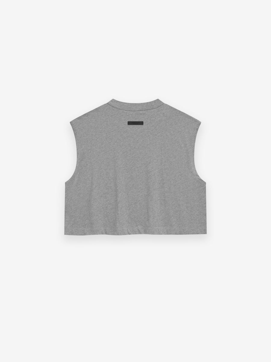 Womens Tri-Blend Cropped Muscle Tee - Fear of God