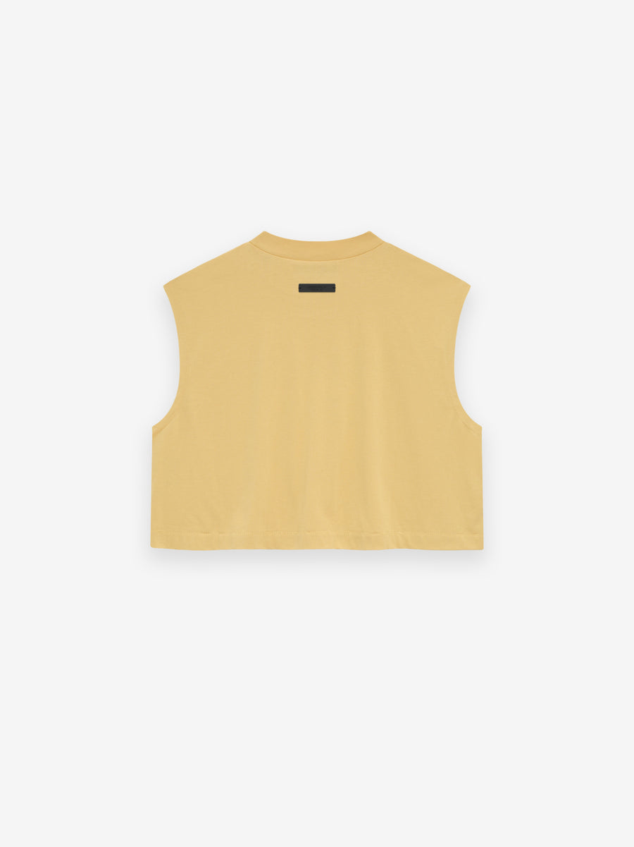 Womens Tri-Blend Cropped Muscle Tee - Fear of God