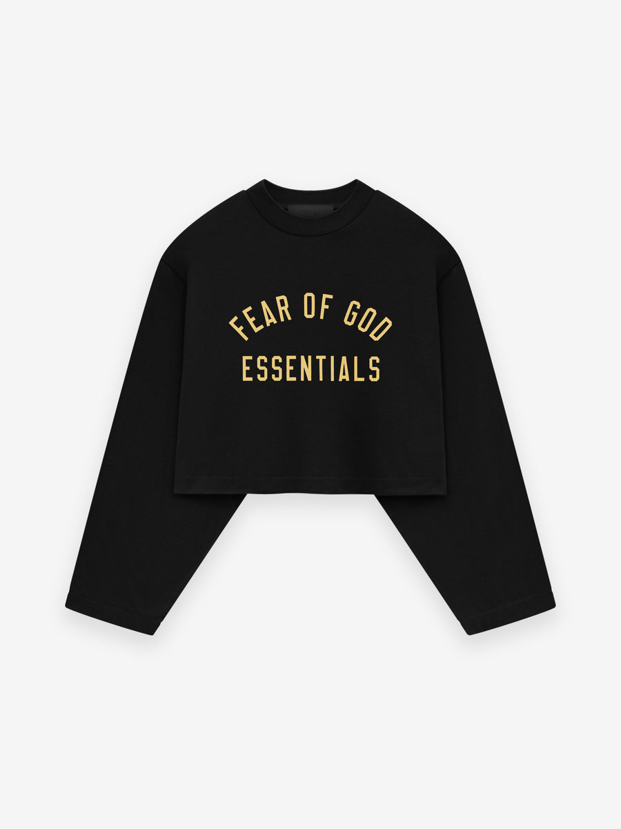 Womens Tri-Blend Cropped Longsleeve Shirt - Fear of God