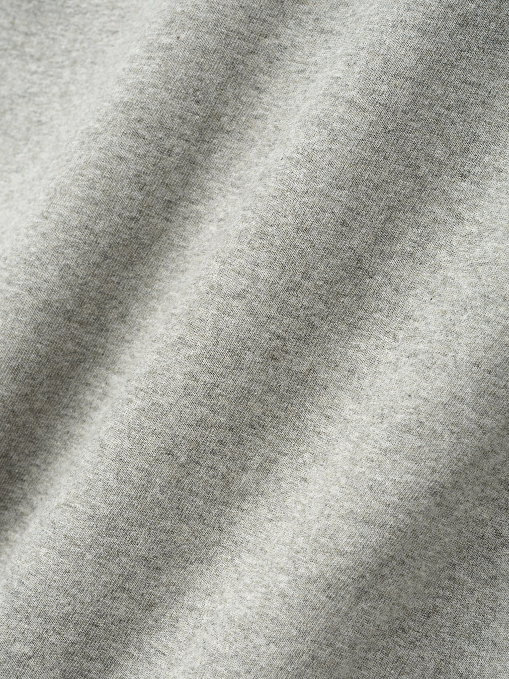 Close-up of concrete heather fabric texture on London 90s Fit Tee, file 125EU264202F, gallery image 0