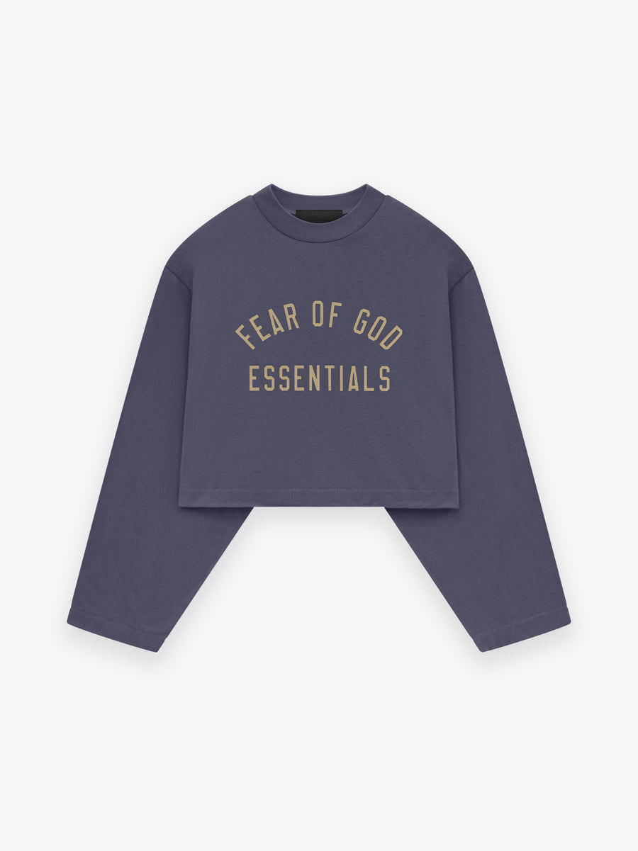 Women's Tri-Blend Cropped Longsleeve Shirt - Fear of God