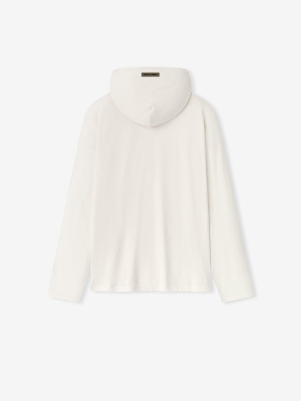 Womens Embroidered Classic Hooded Long Sleeve