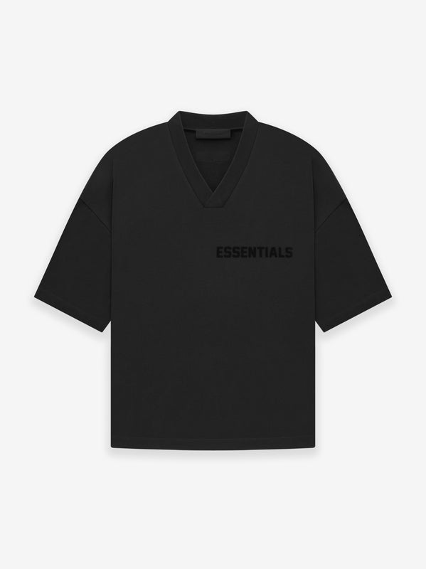 ESSENTIALS Essential V-Neck in Jet Black | Fear of God