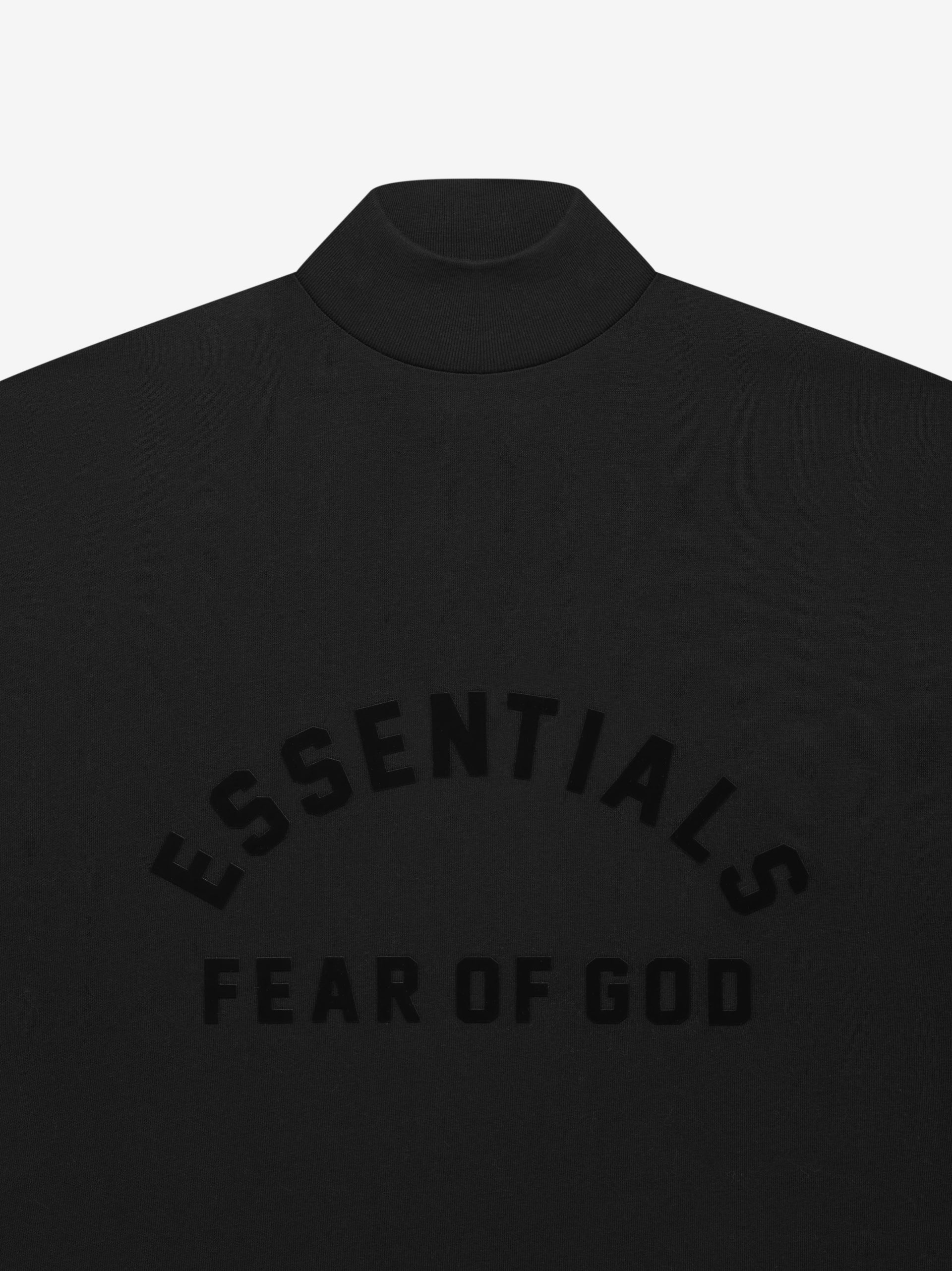 ESSENTIALS Essentials 3/4 Sleeve Dress in Jet Black | Fear of God
