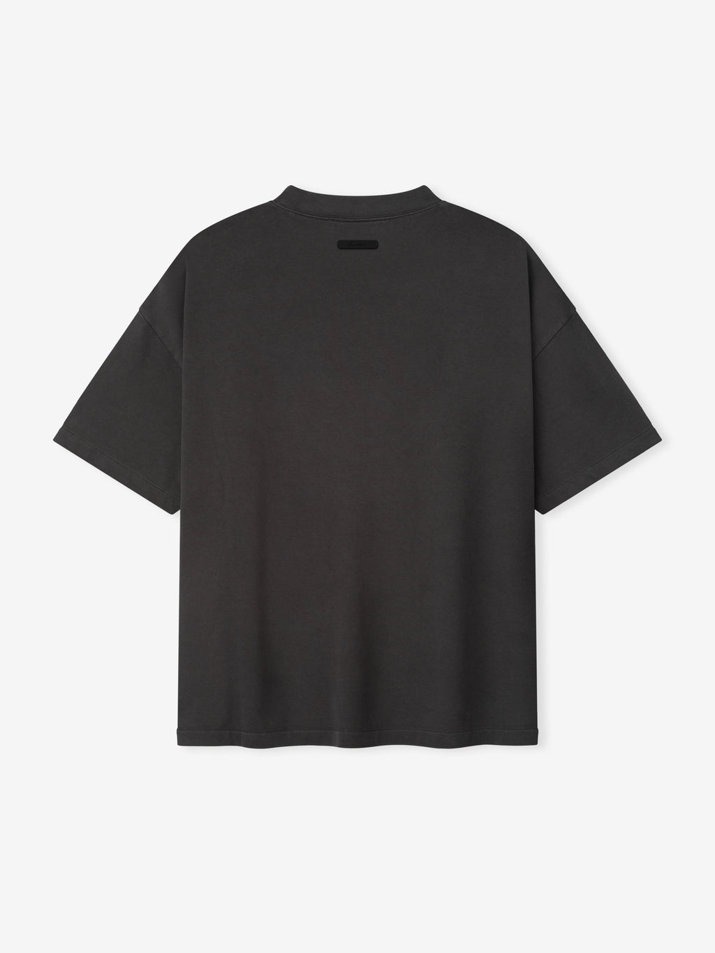 Black t-shirt on a white background