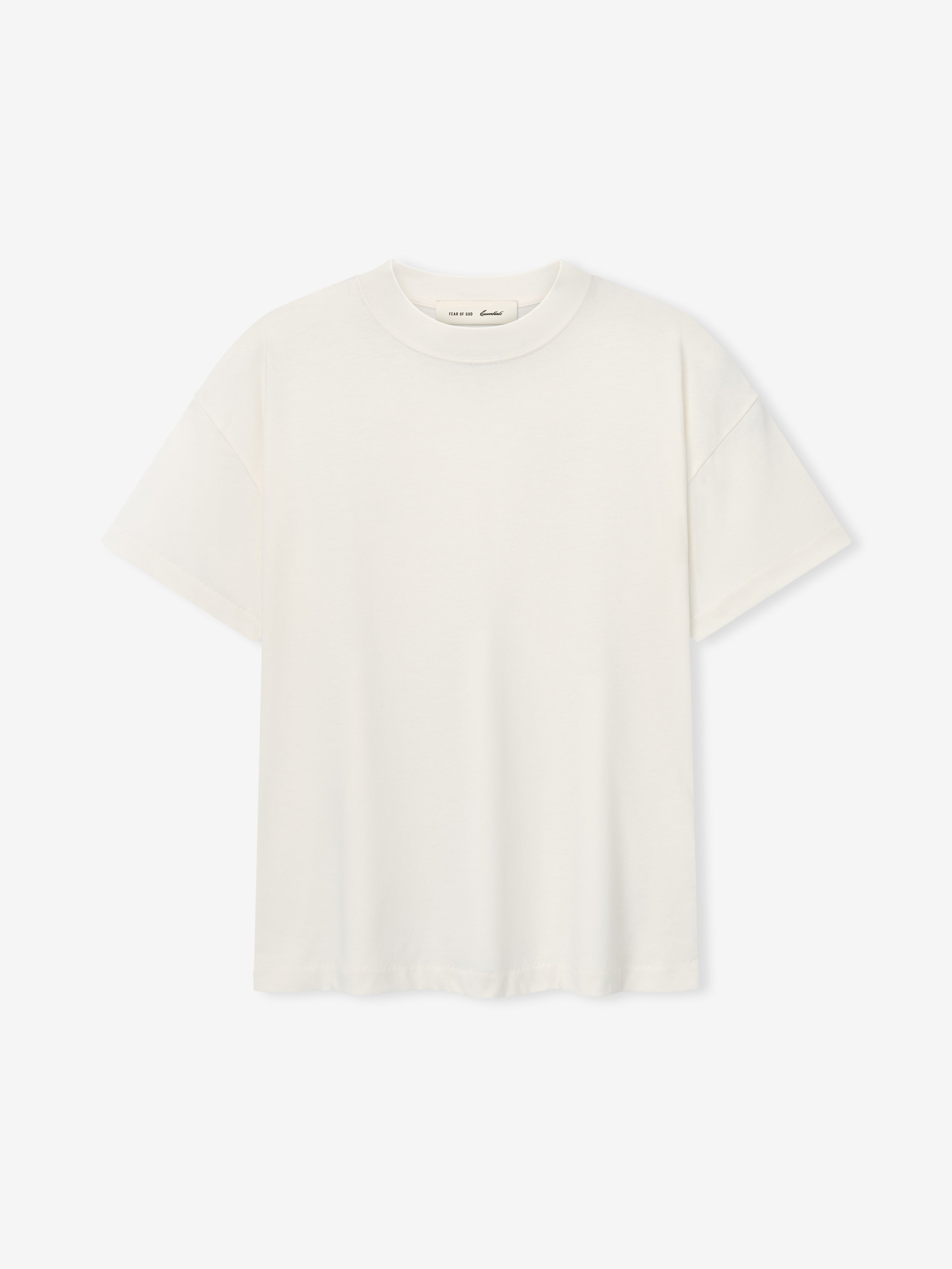White t-shirt on a white background