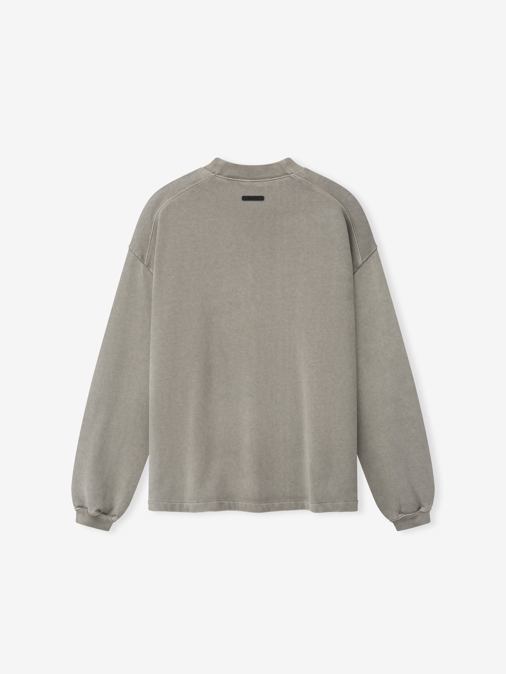 back view of women's oversized 90s fit long sleeve tee in heavyweight pigment-dyed cotton jersey