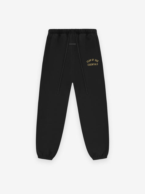 Essentials Jet Black Sweatpants ESSENTIALS Vintage Fleece