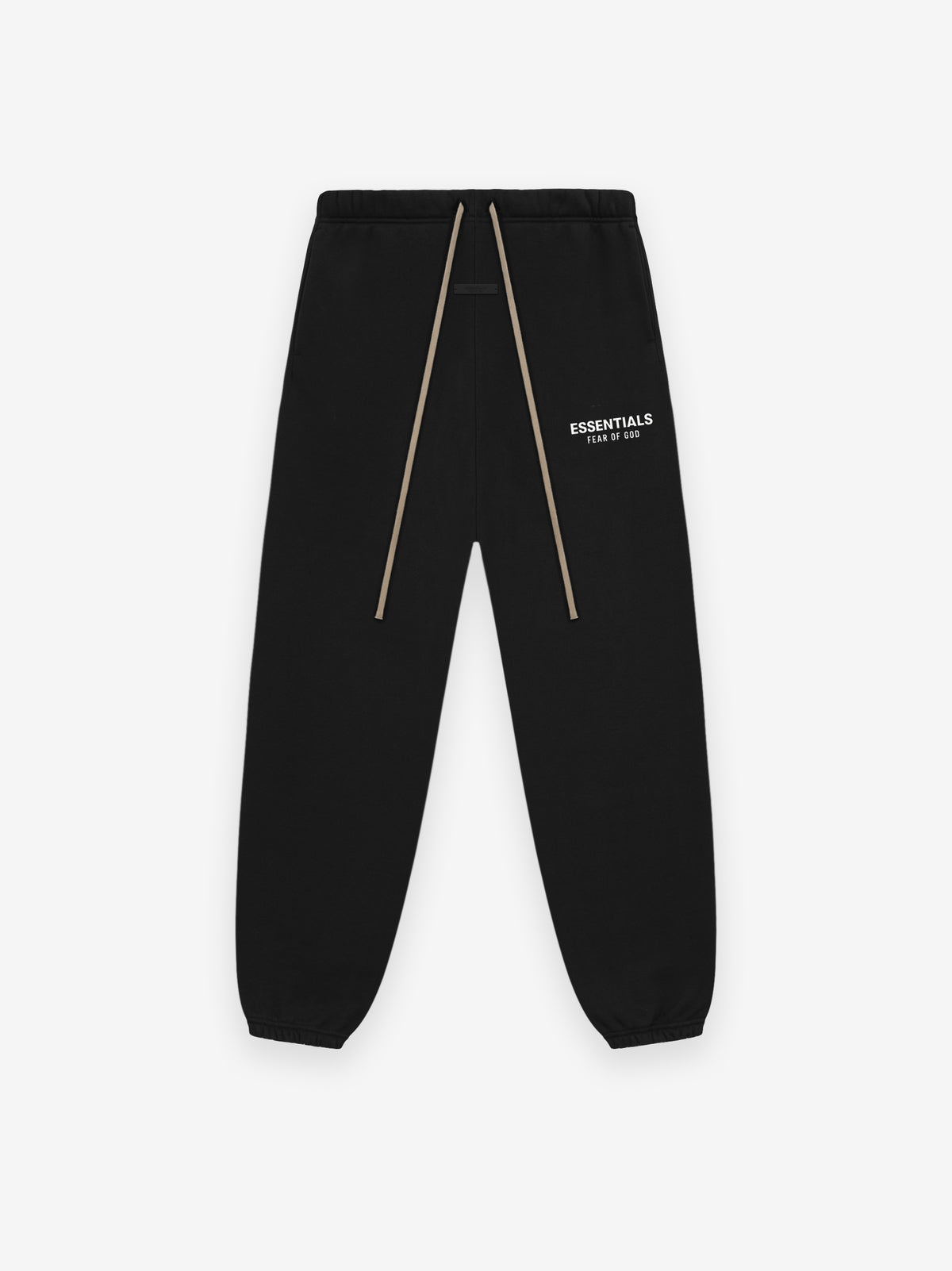 Fleece Essential Sweatpant in Black | Fear of God ESSENTIALS 