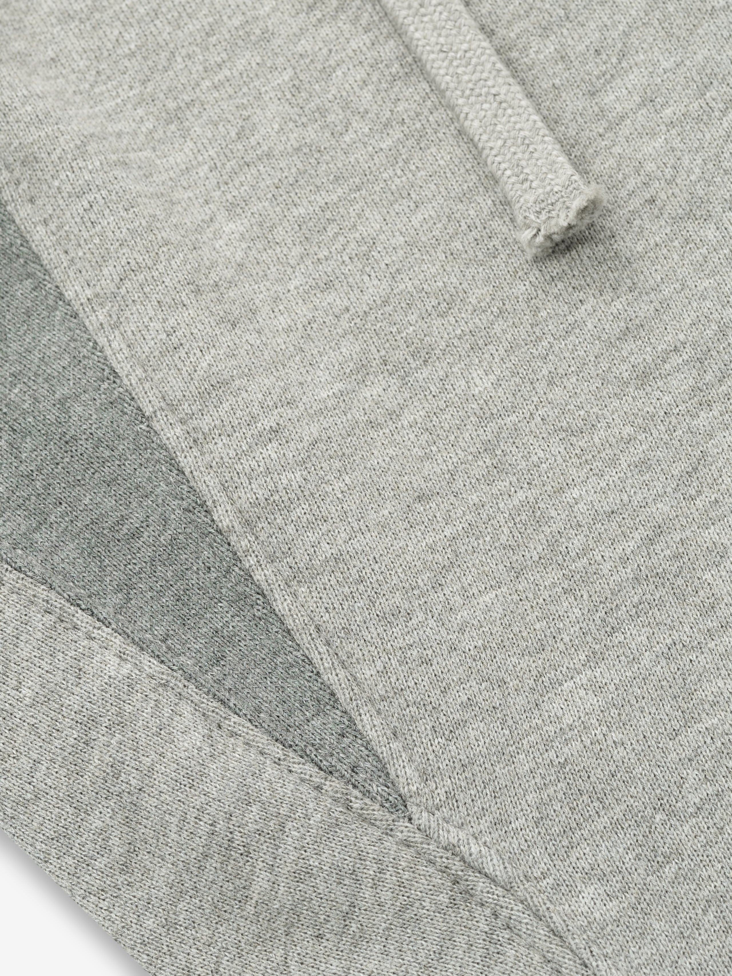 Close-up of a textured gray sweats