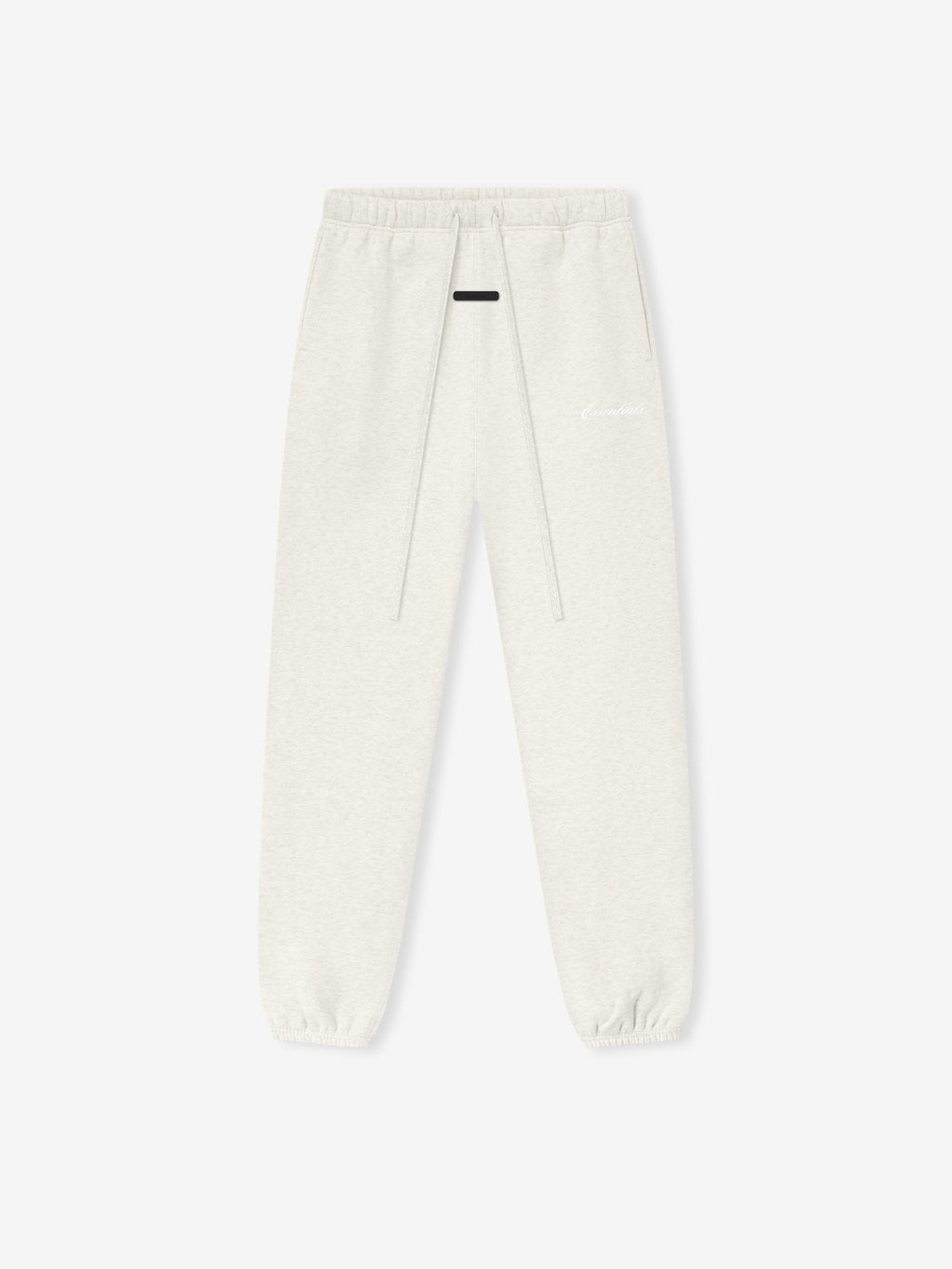 White jogger pants on a white background