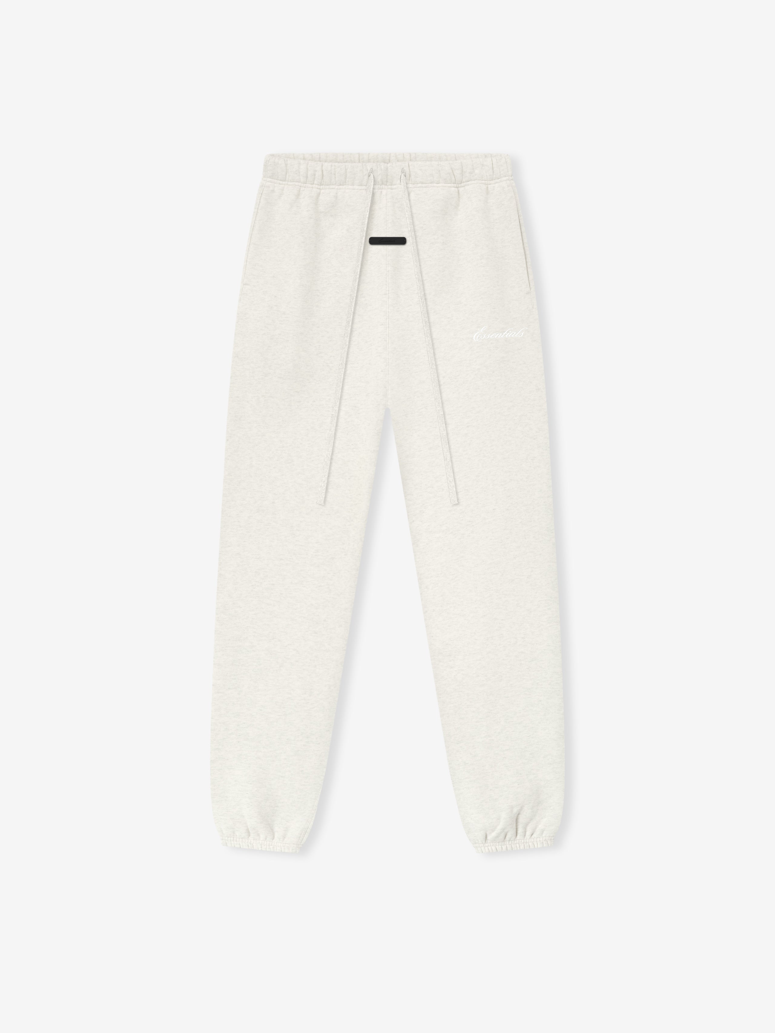 White jogger pants on a white background