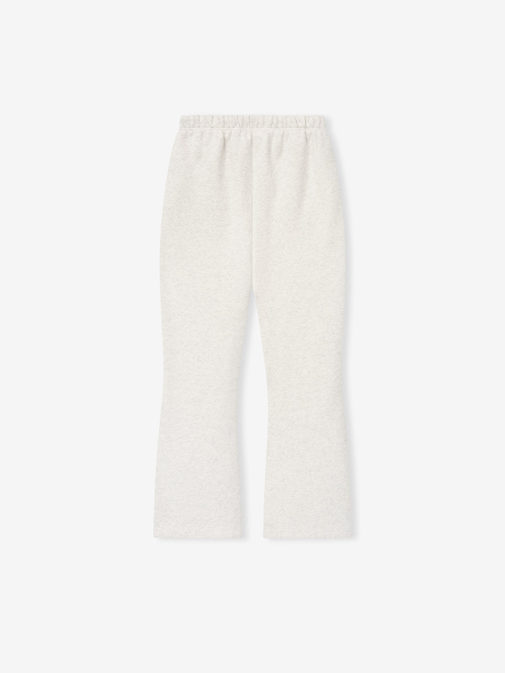off-white women's relaxed silhouette flare sweatpants made from thick 380GSM core fleece fabric with elastic waistband