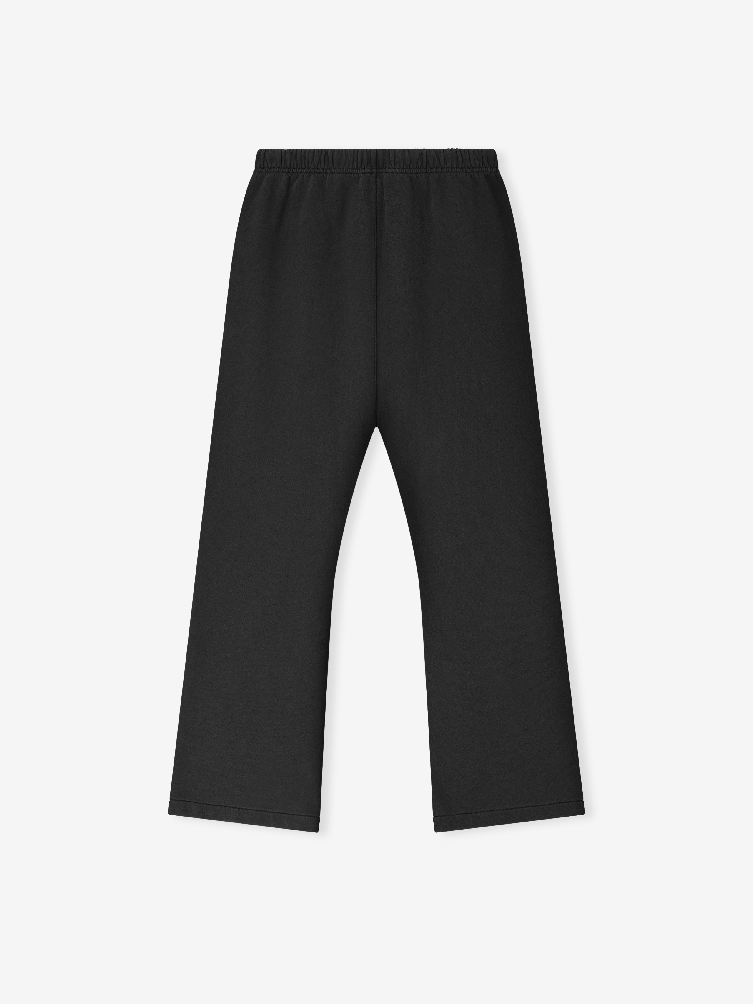 Black sweatpants on a white background