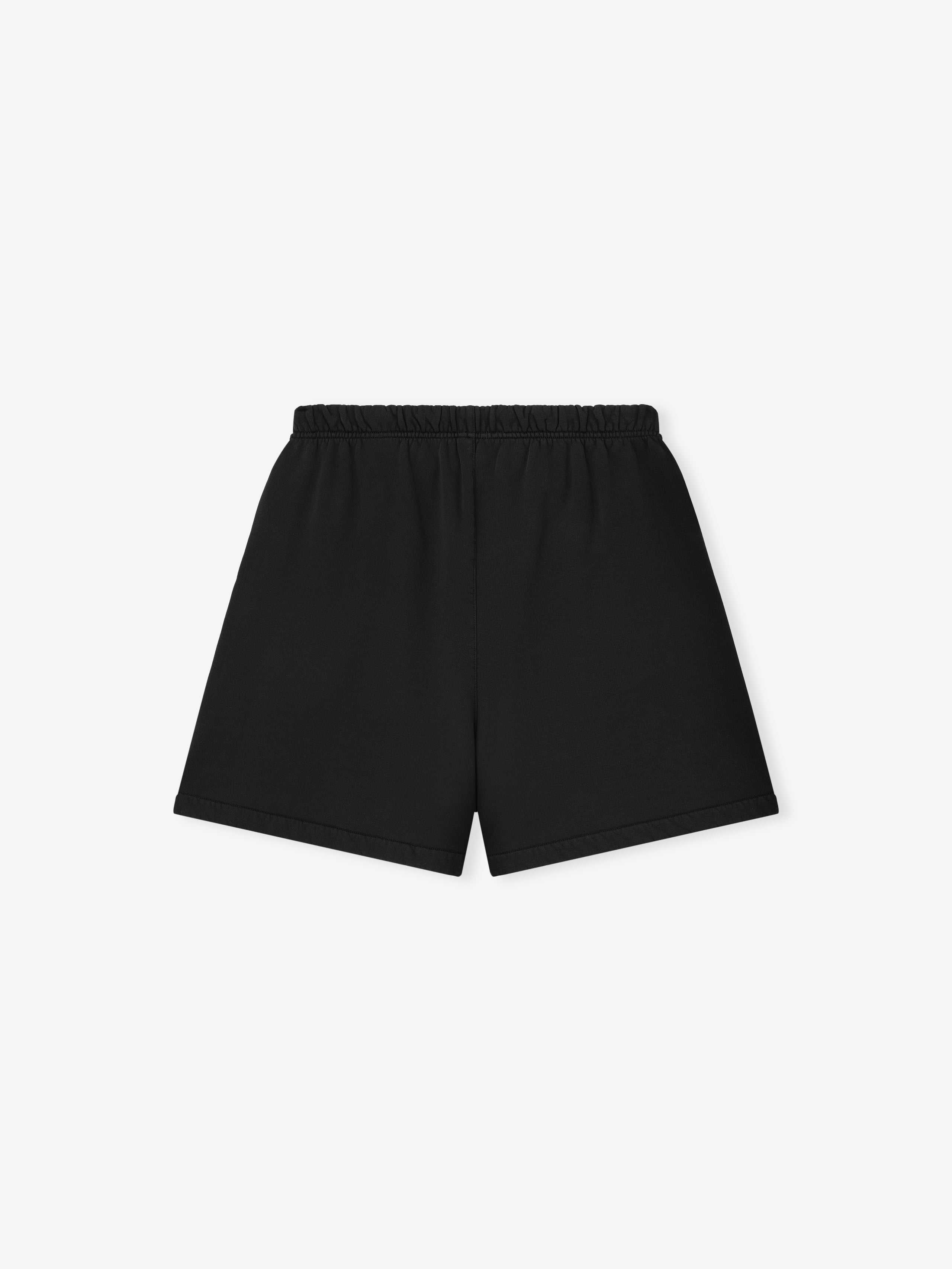 Black shorts on a light gray background
