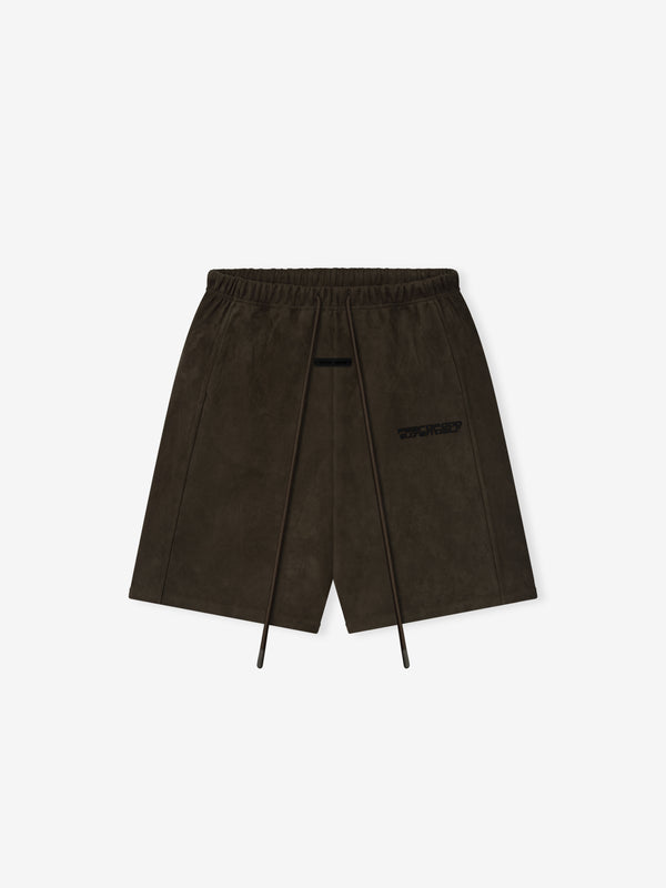 Suede Fleece Relaxed Short