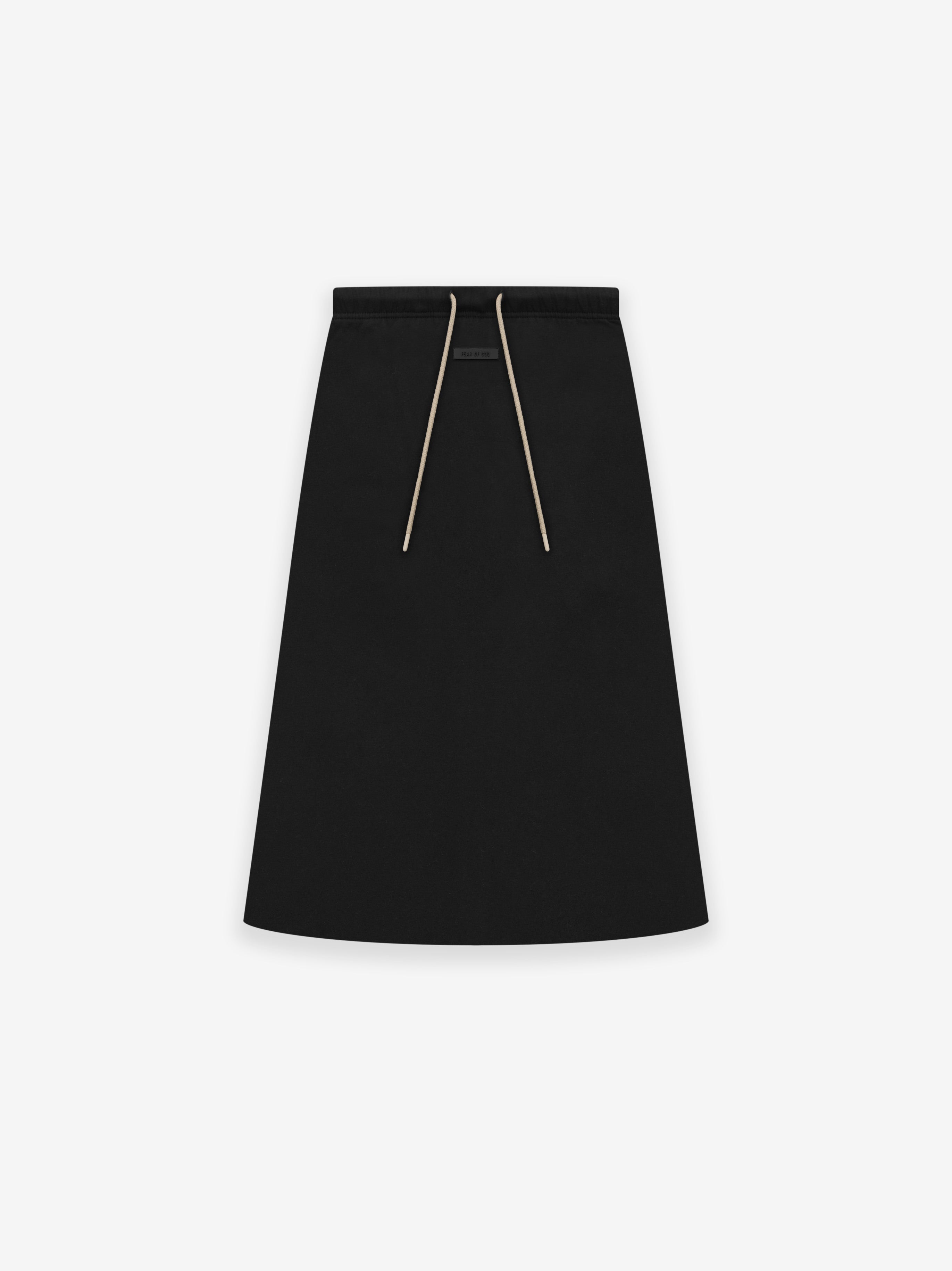 ESSENTIALS Essentials Jersey Skirt in Jet Black