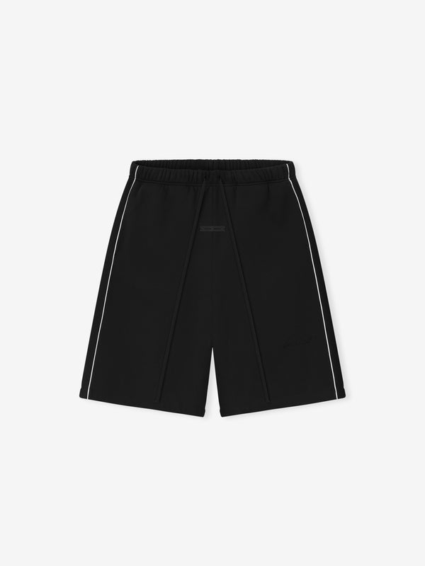 Relaxed Fleece Sweatshort With Piping