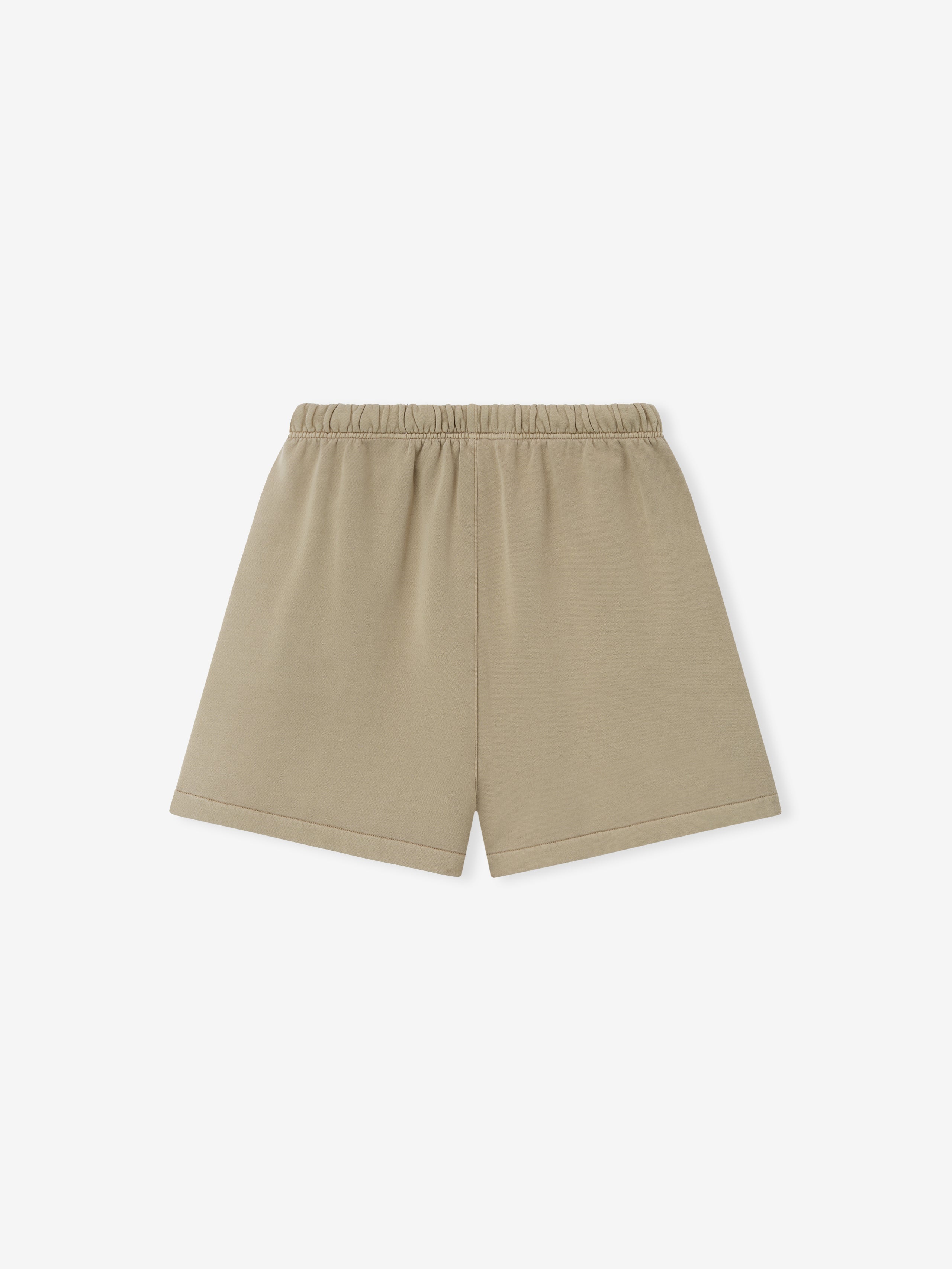 Beige shorts on a white background