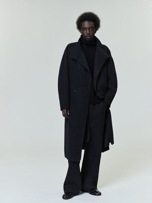 Wool Cashmere Highneck Coat